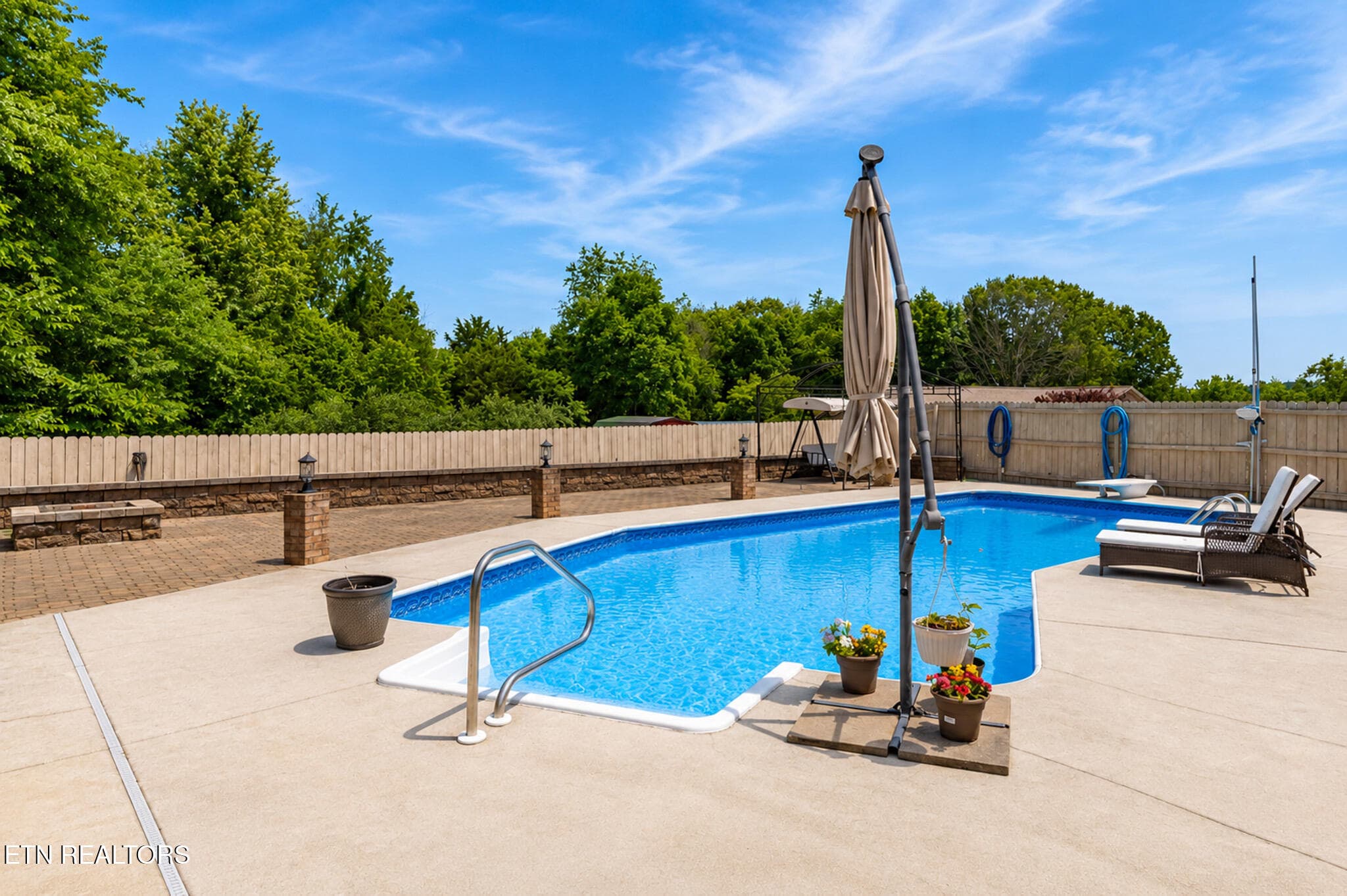 Back / Pool - 1525 Double D Drive, Sevierville, TN 37876