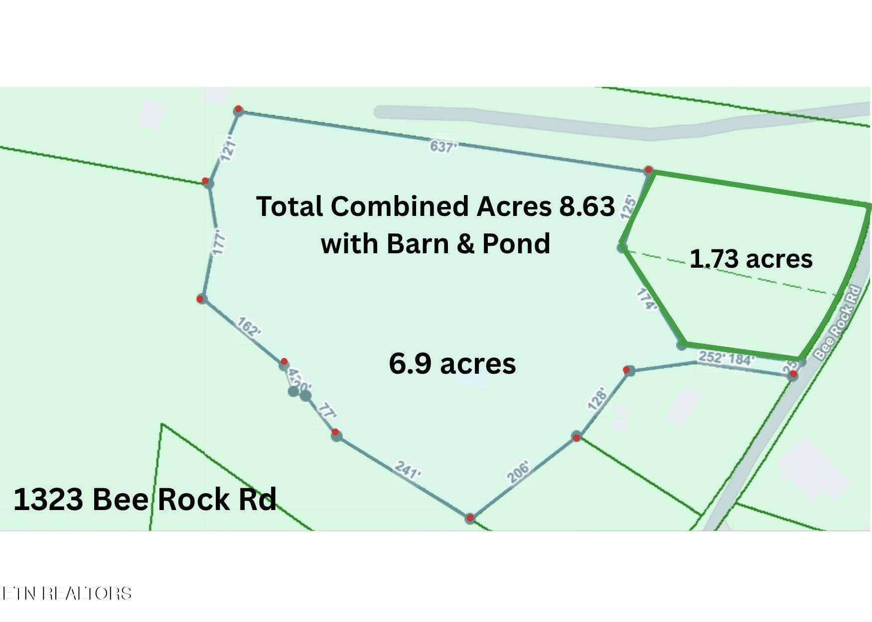 Bee Rock Plat jpg - 1323 Bee Rock Rd, Monterey, TN 38574