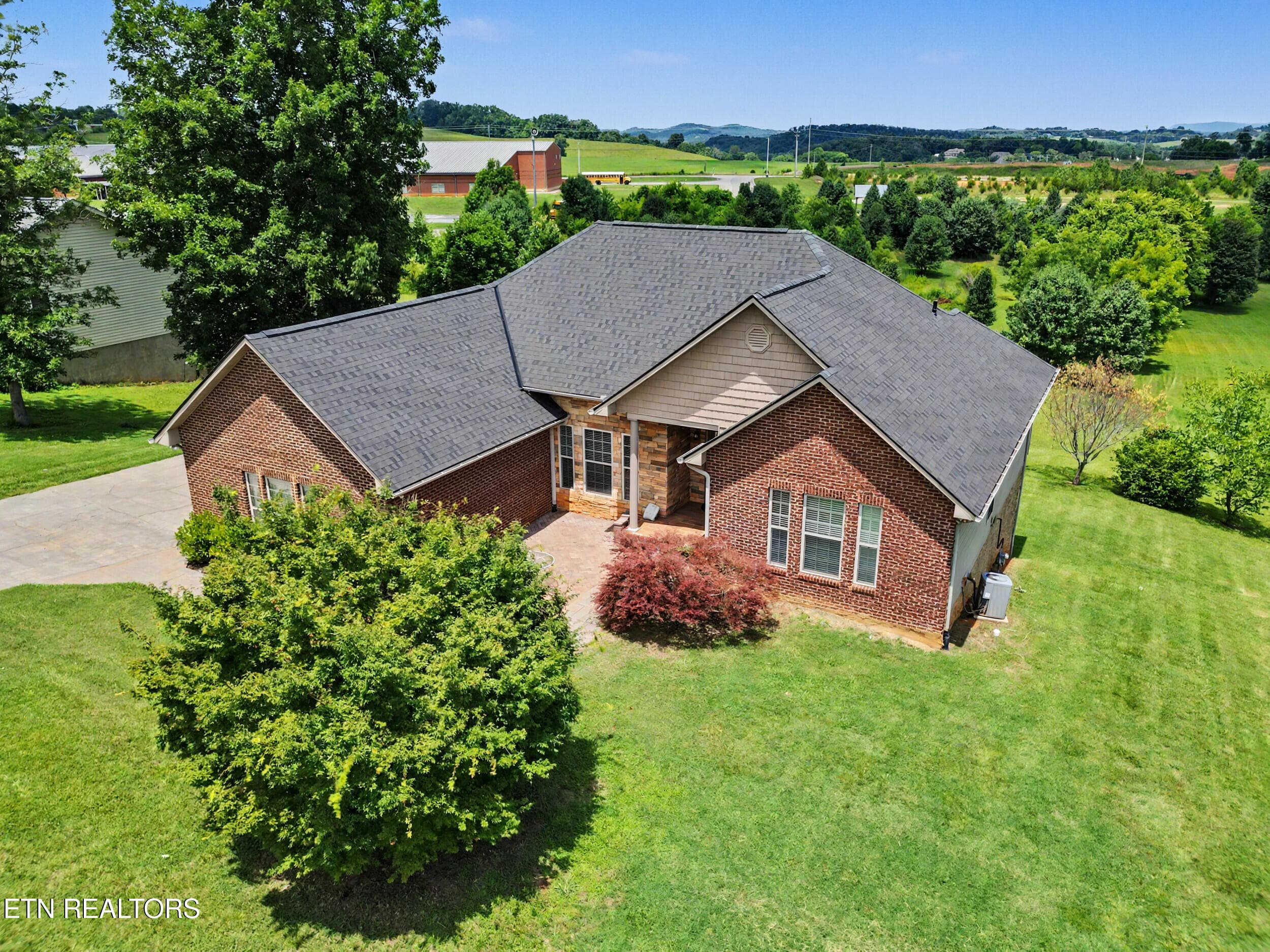 Front Aerial - 1414 Benjamin Blvd, Sevierville, TN 37876