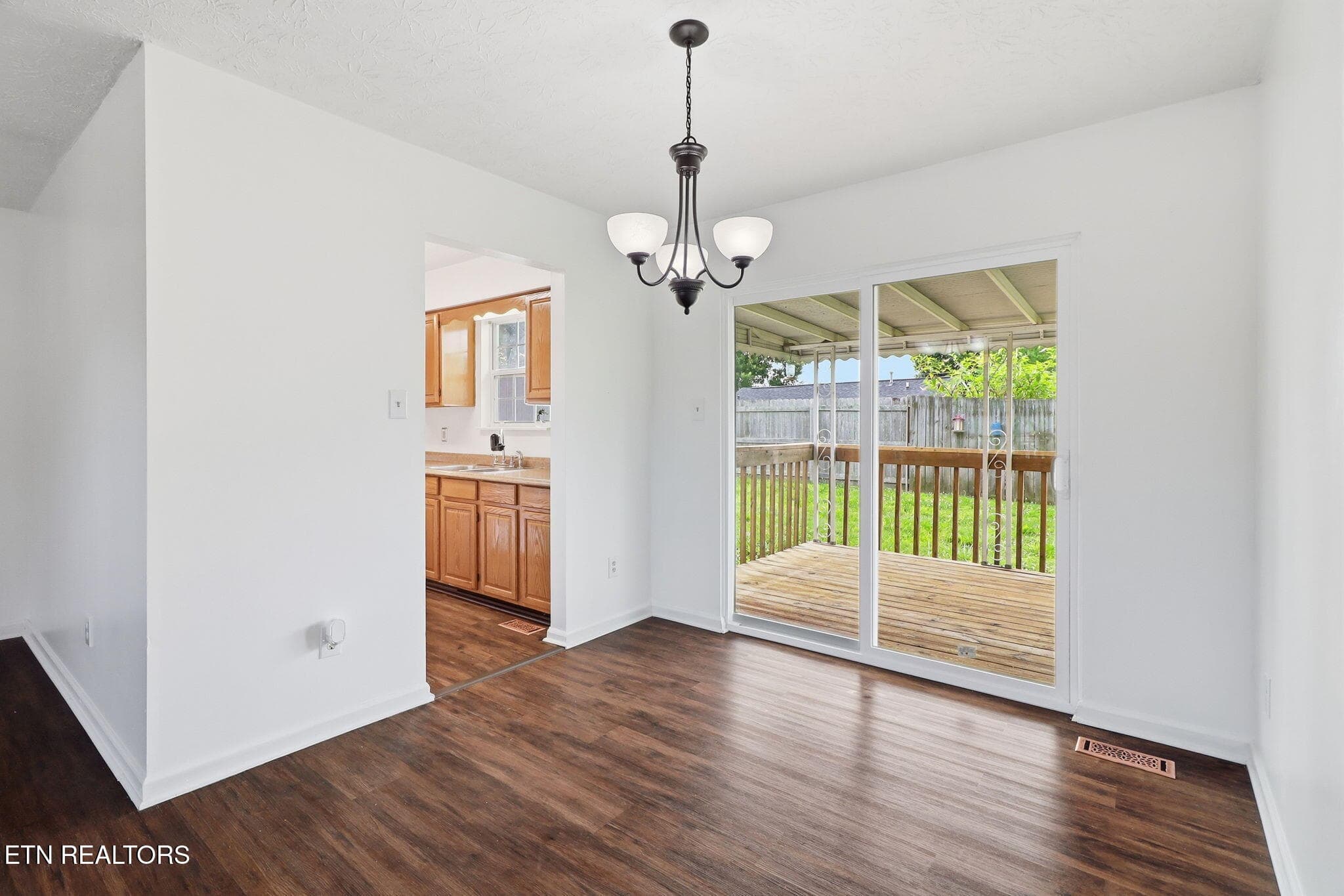 DINING ROOM WITH NEW SLIDING DOORS - 6032 Newington Lane, Knoxville, TN 37912, Knoxville