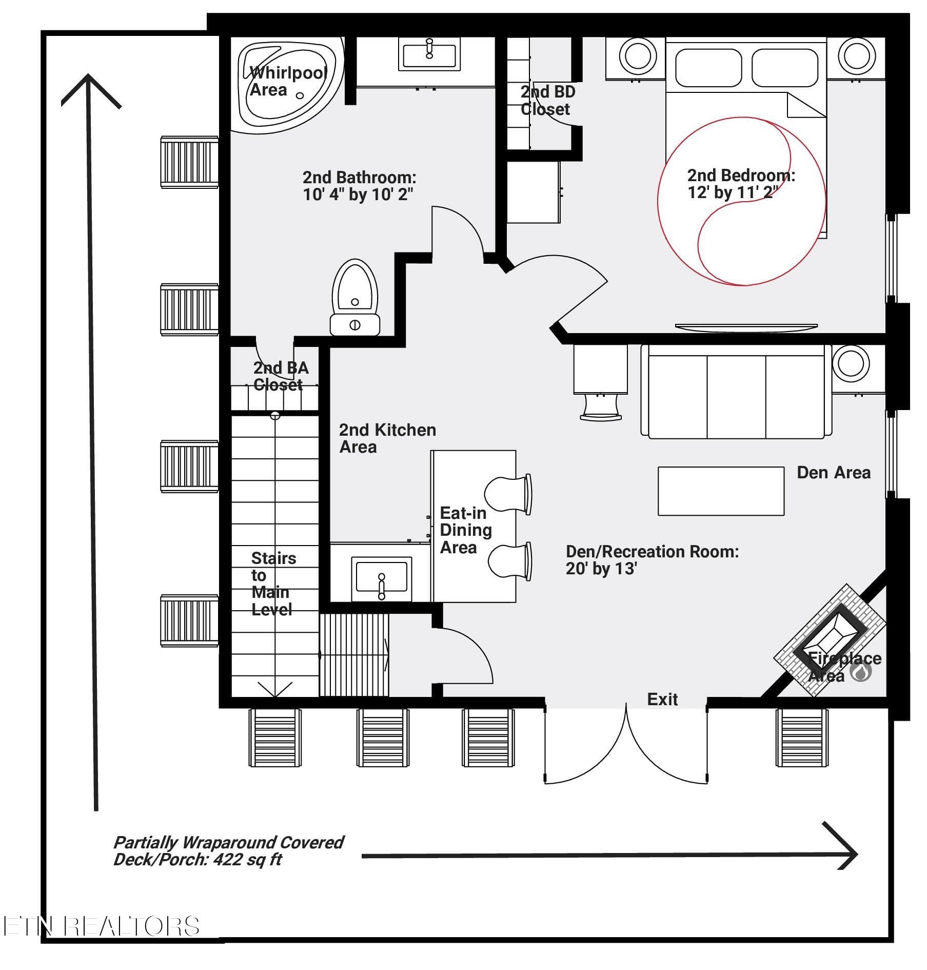 Floor plan 2 - 336 Big Bear Way, Pigeon Forge, TN 37863, Pigeon Forge