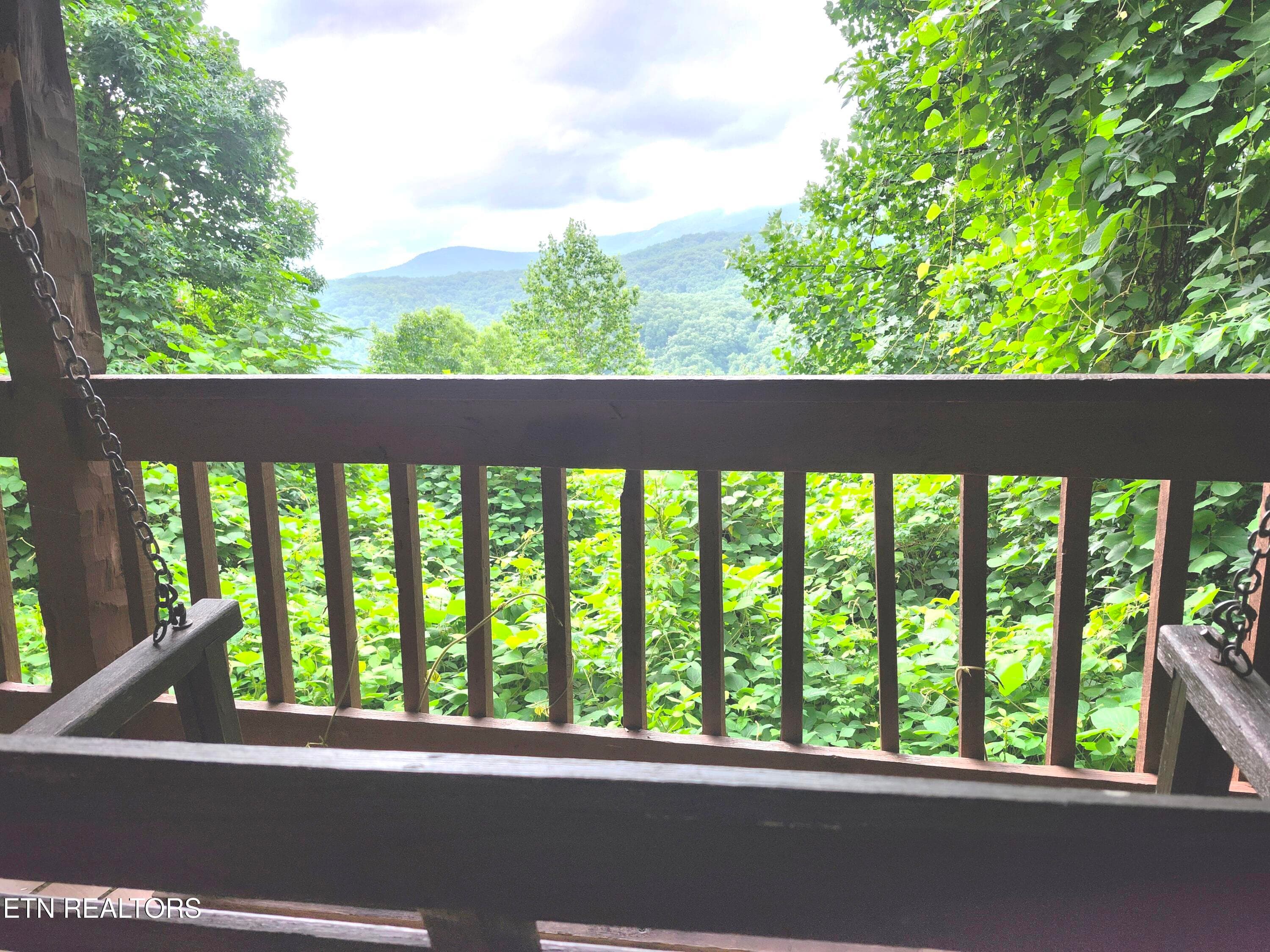 Mountain View from covered deck - 559 Crest Rd, Gatlinburg, TN 37738, Gatlinburg