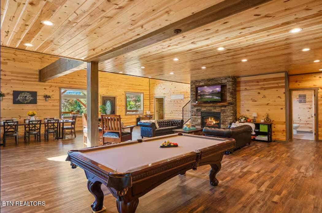 pool table - 2612 Cloud View Drive, Sevierville, TN 37862, Sevierville