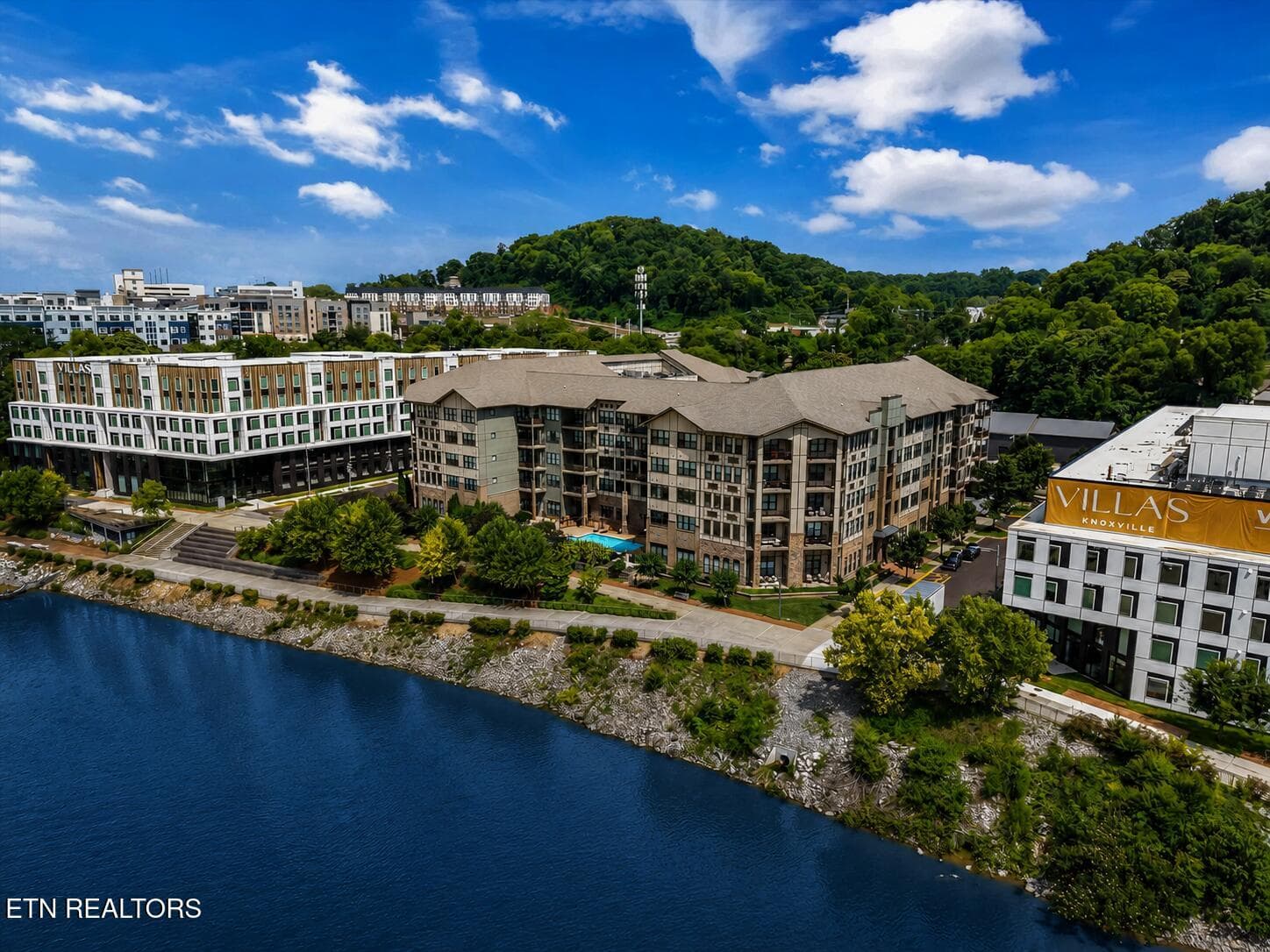 Drone view of building - 445 W Blount Ave 308, Knoxville, TN 37920, Knoxville