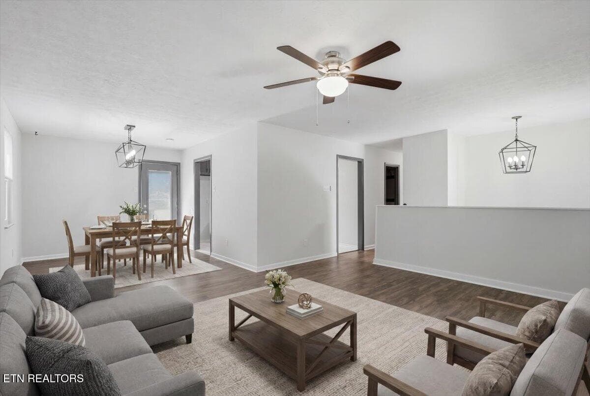 Living Room and Dining Room - 2018 Swarthmore Lane, Maryville, TN 37804, Maryville