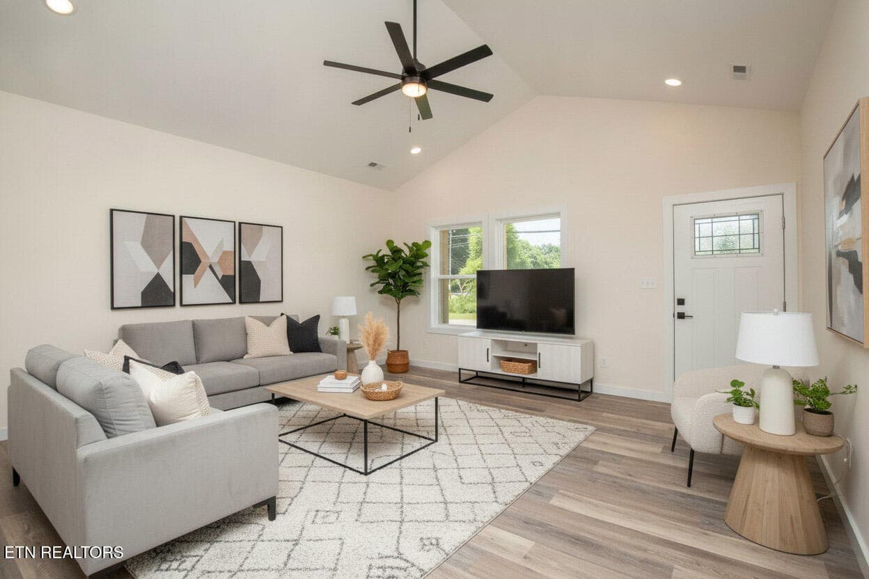 Staged Living Room - 2008 Woods-Smith Rd, Knoxville, TN 37921, Knoxville