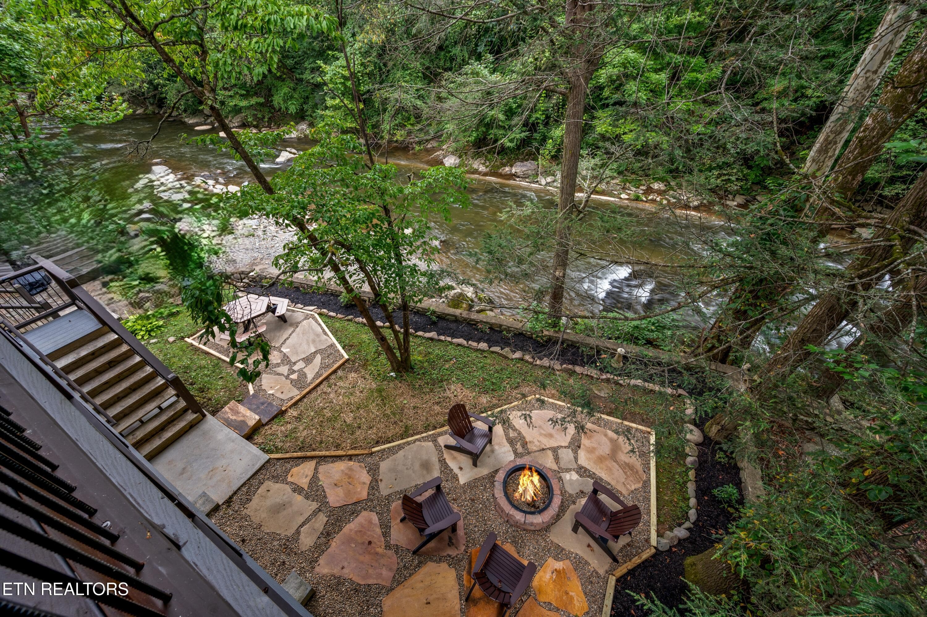 510 HMLK E River Patio - Copy - 510 Hemlock St, Gatlinburg, TN 37738, Gatlinburg