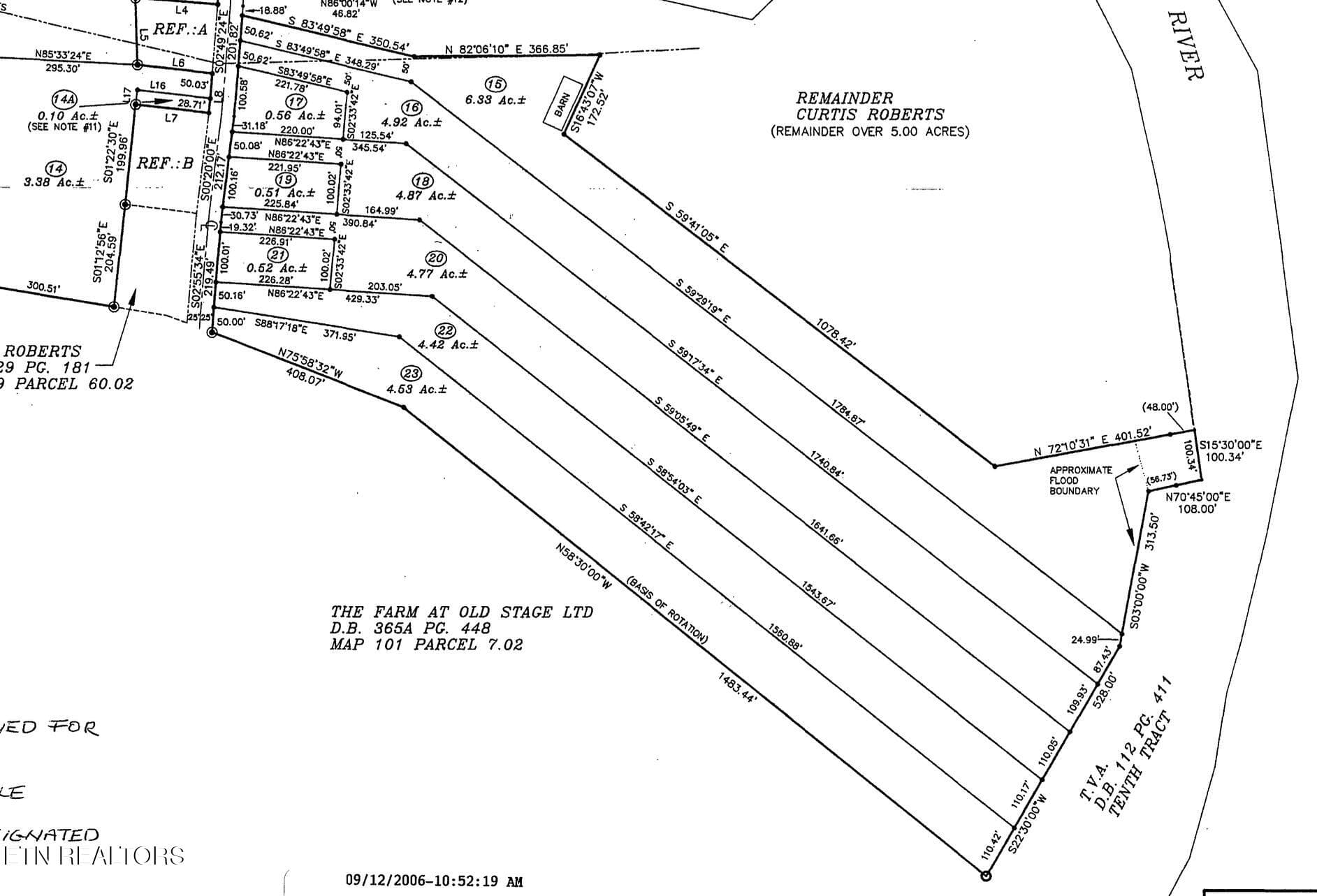 Zoomed in Survey - Lot 15 Blackberry Lane, Afton, TN 37616