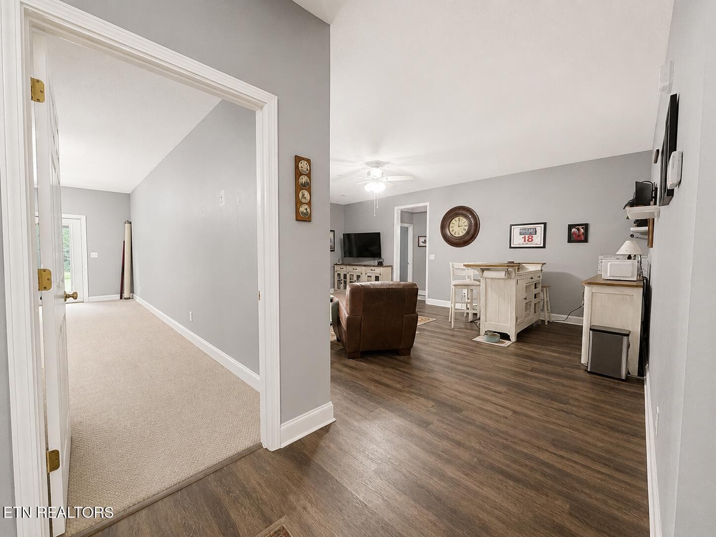 Basement Hallway - 137 Heron Court, Vonore, TN 37885