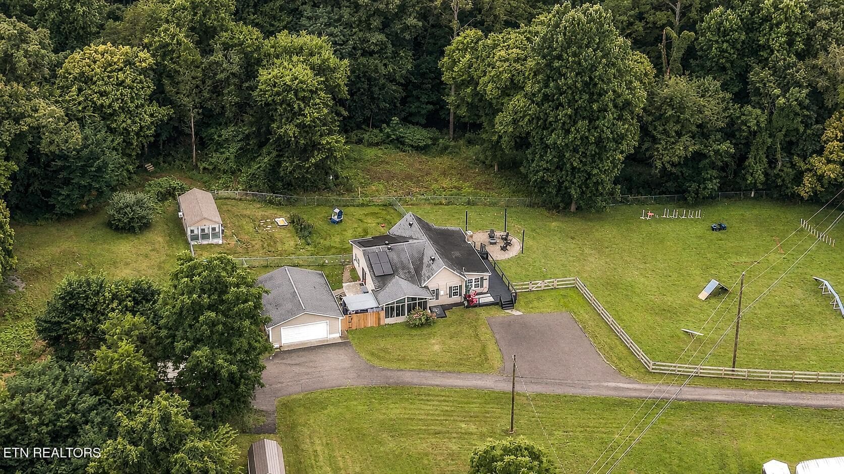 Aerial Side View - 119 Springhouse Rd, Powell, TN 37849, Powell