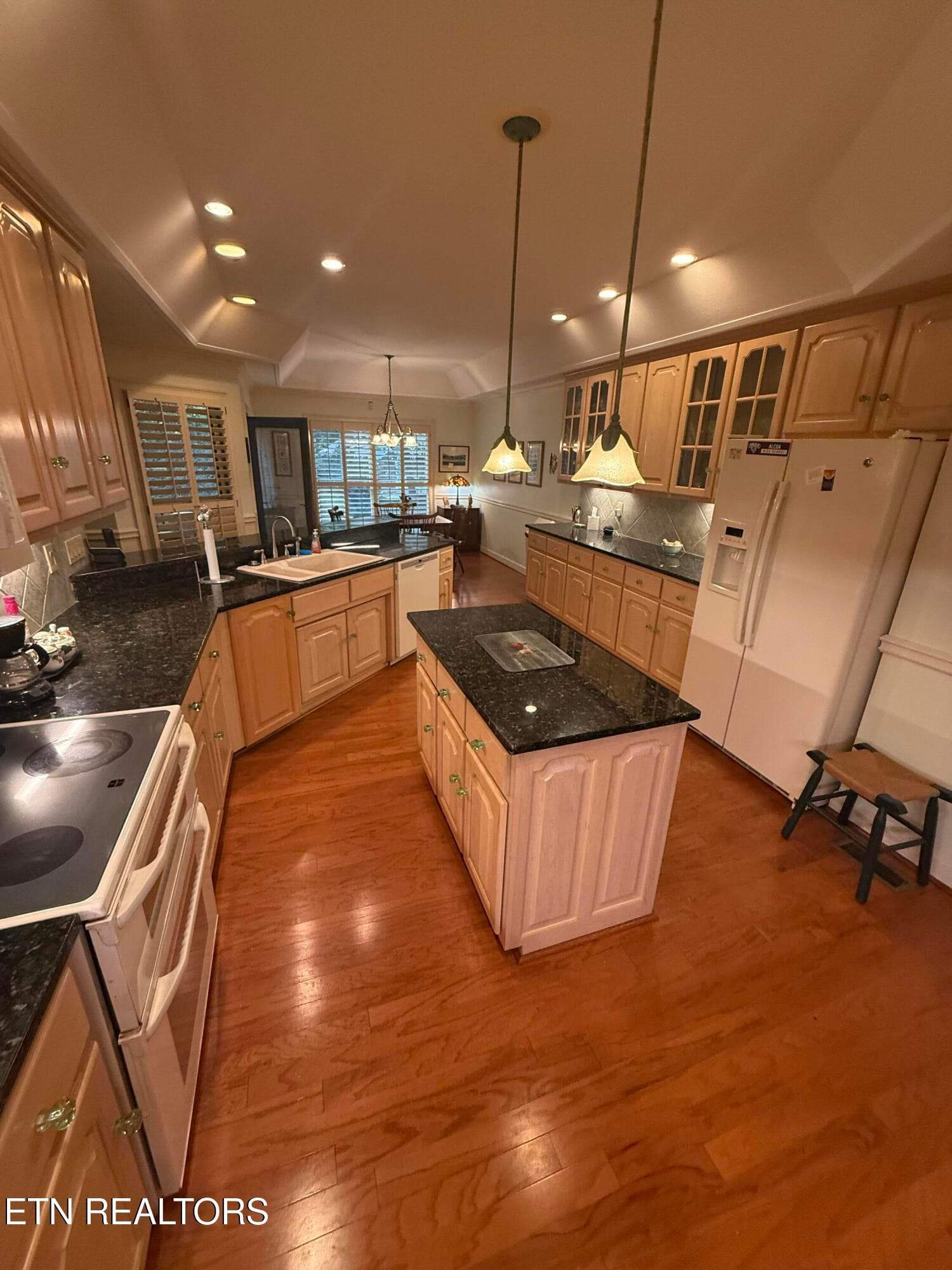 kitchen with island - 1817 Peppertree Drive, Alcoa, TN 37701