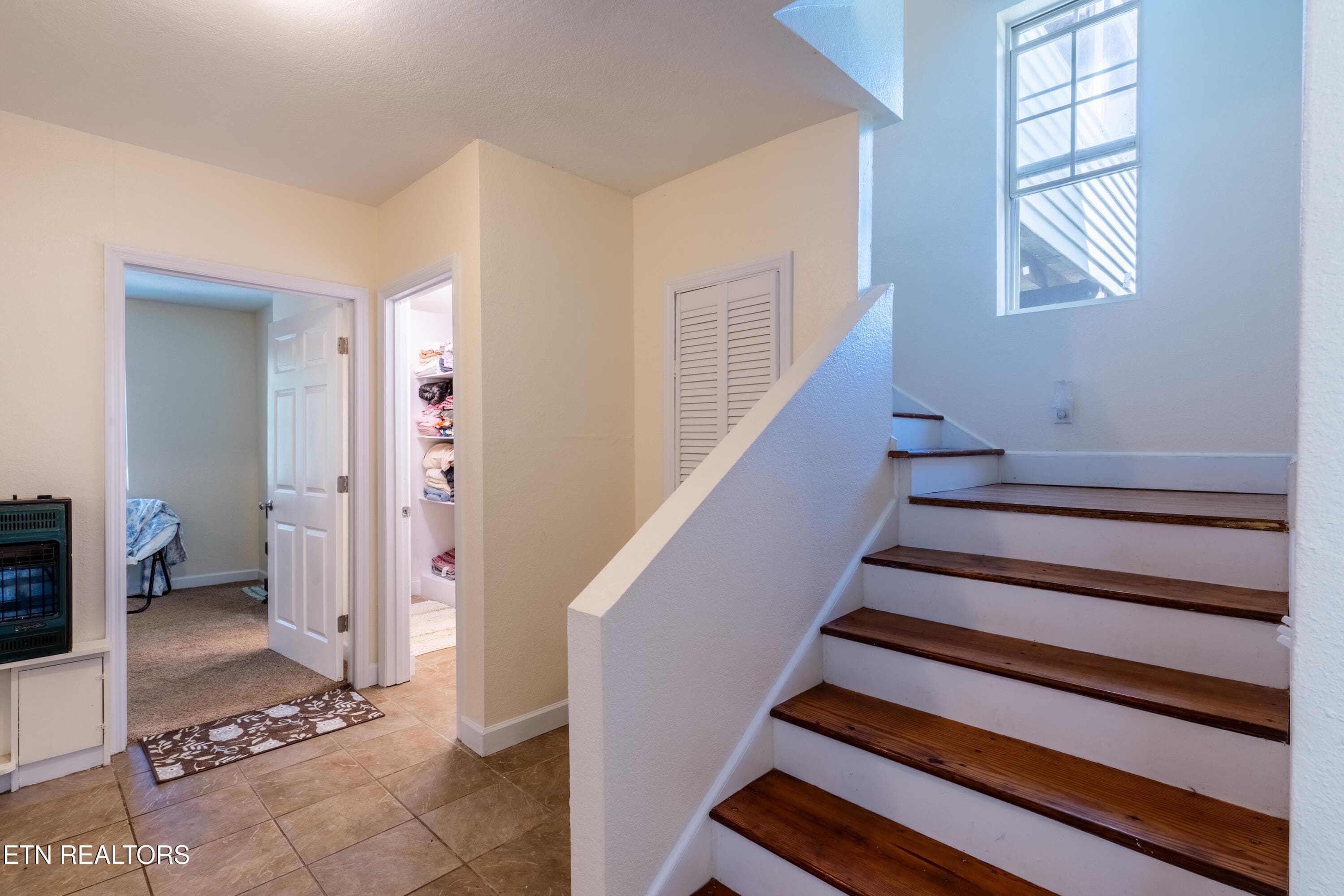 Stairs from Upper Level - 1225 Paradise Lane, Dandridge, TN 37725