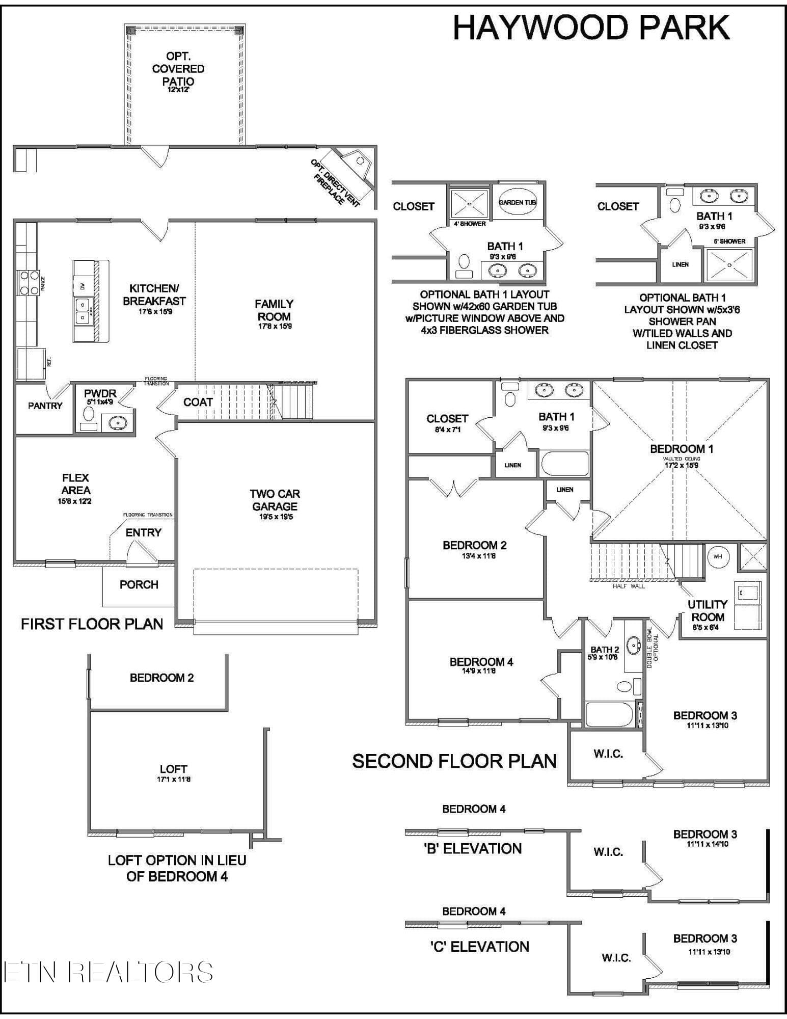 Haywood Park Floorplan Revised 2.13.26 - 12338 Sweet Maple Lane, Knoxville, TN 37932, Knoxville