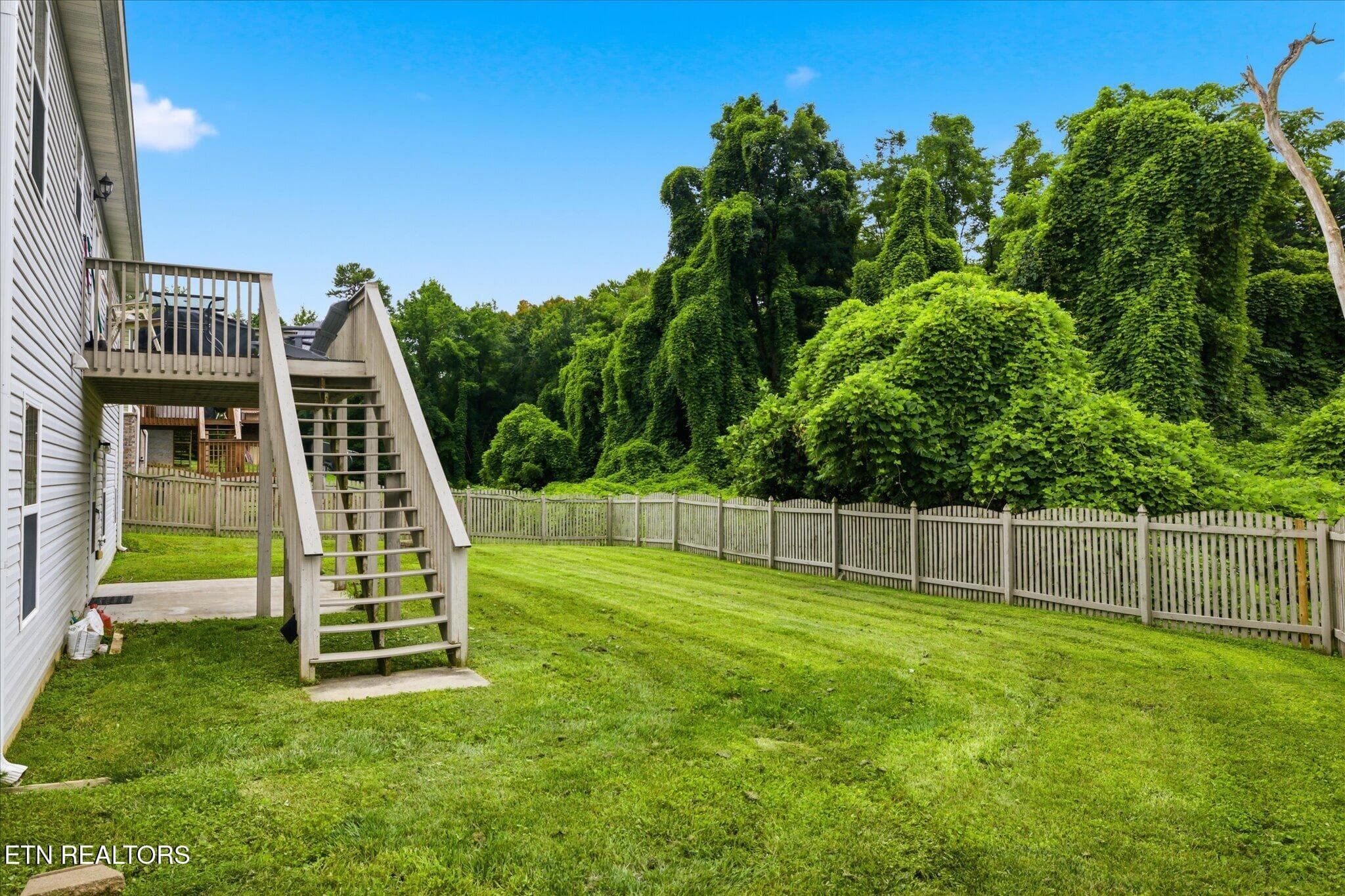 Fenced backyard - 2718 Chukar Rd, Knoxville, TN 37923