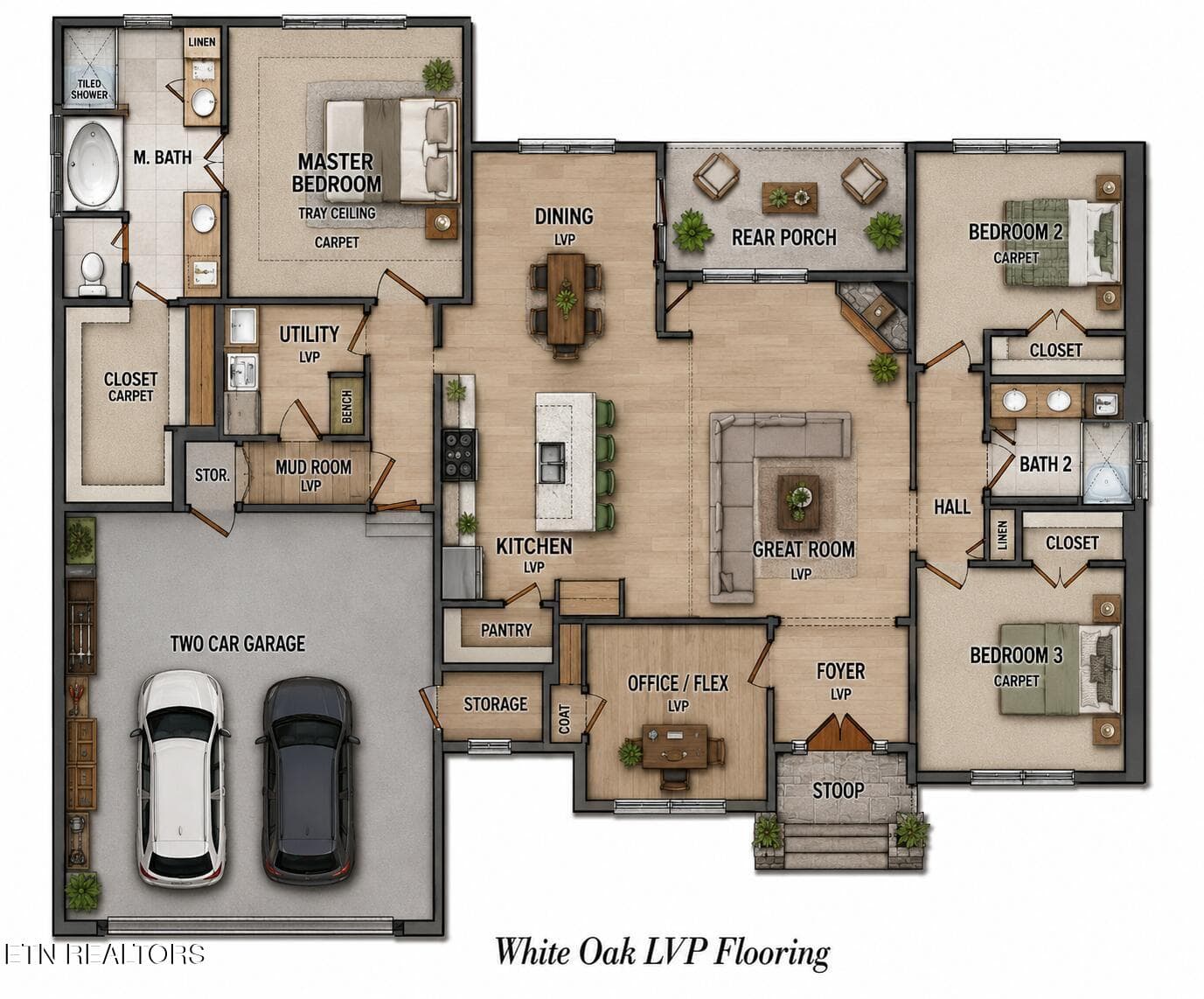 324 SLD Floor Plan interior Color 72426 - 324 Shadows Lawn Drive, Athens, TN 37303