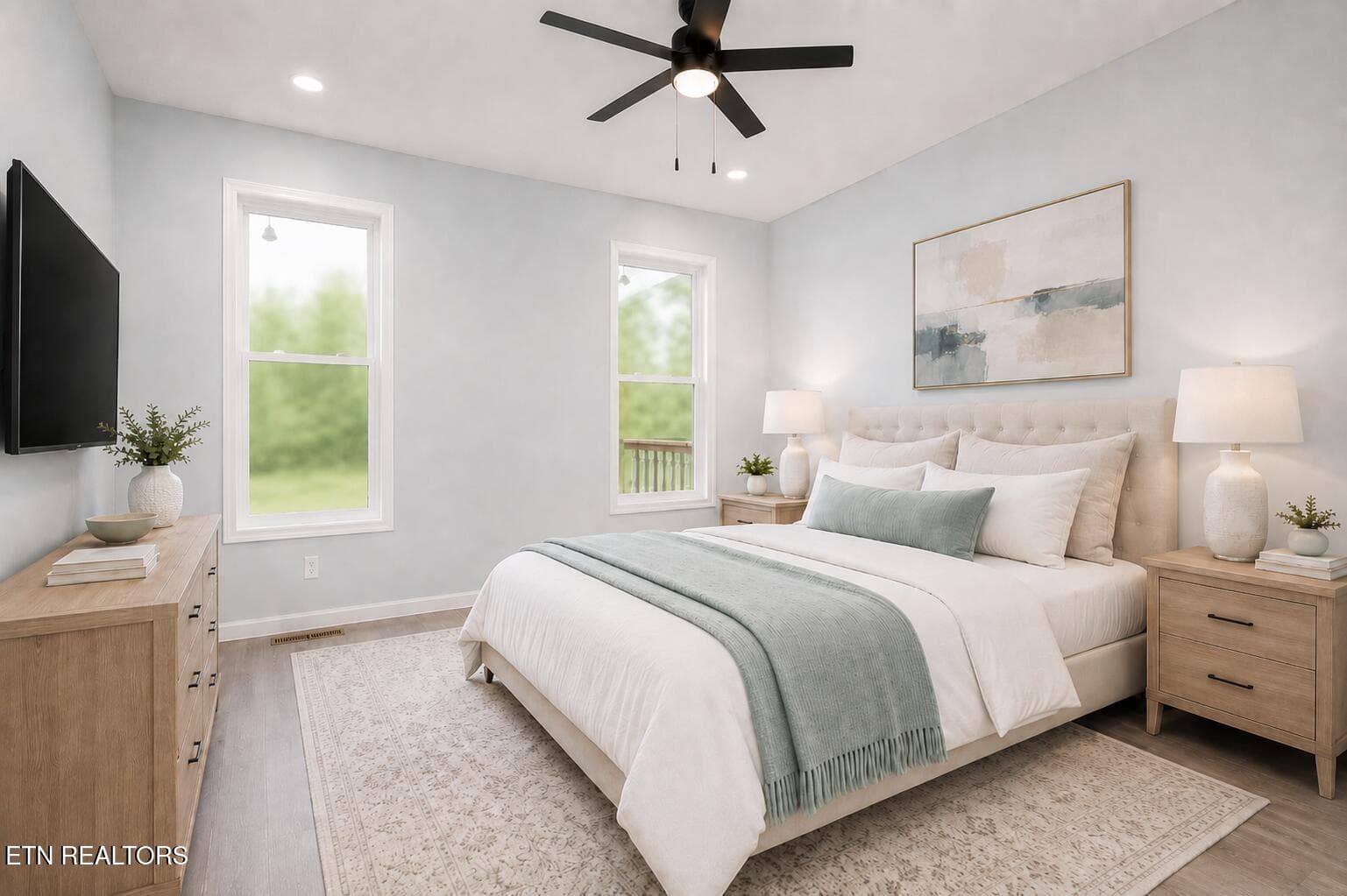 Virtually Staged Primary Bedroom - 1050 Rachel Drive, White Pine, TN 37890, White Pine