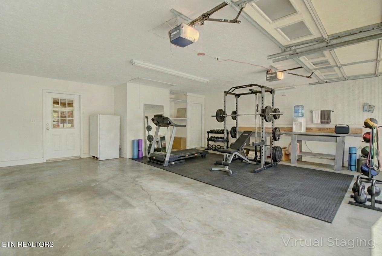 attached 2-car garage - 1023 Stokley Court, Dandridge, TN 37725