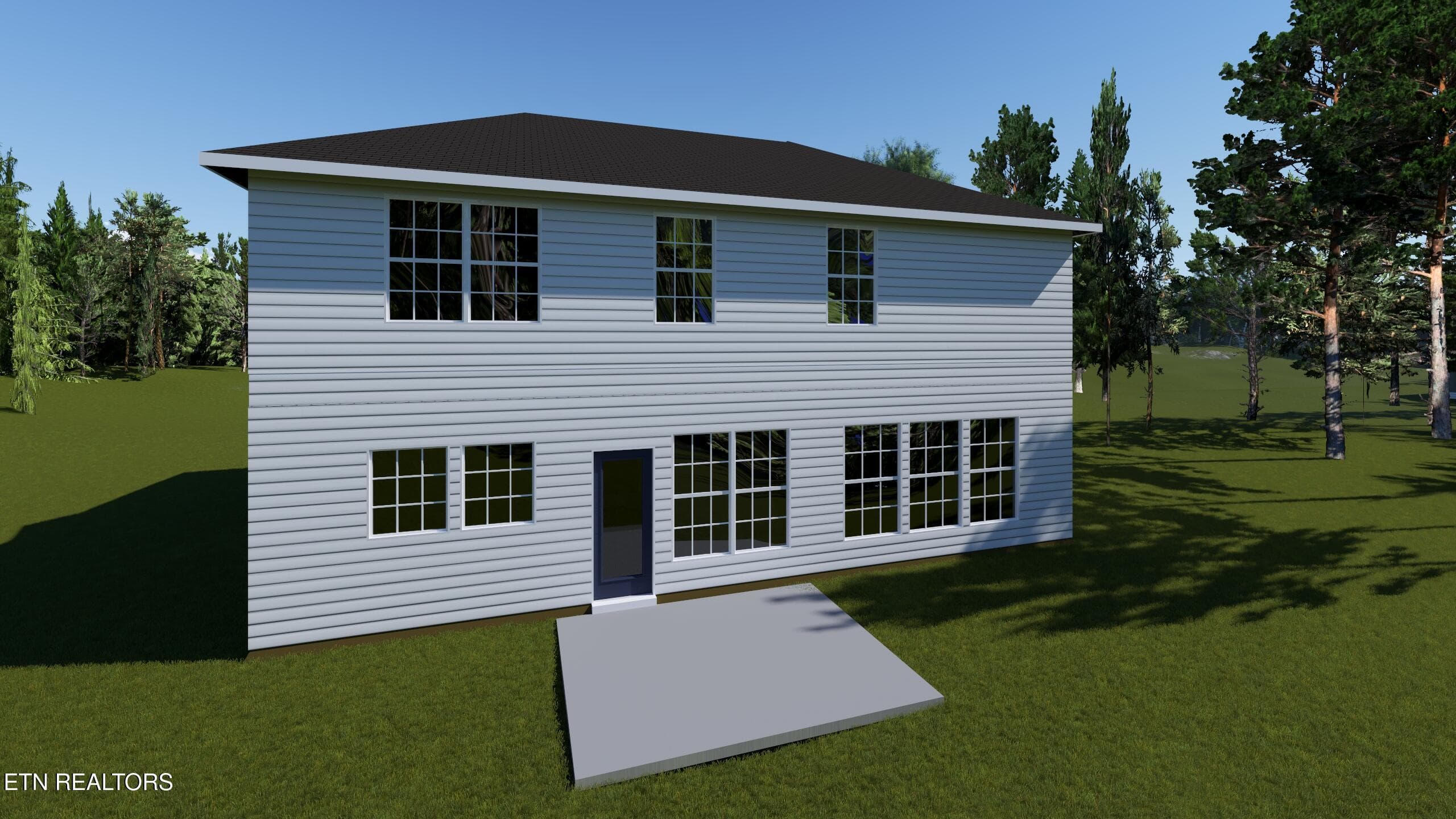 Back Rendering - 1913 Hickory Reserve Rd, Knoxville, TN 37932, Knoxville