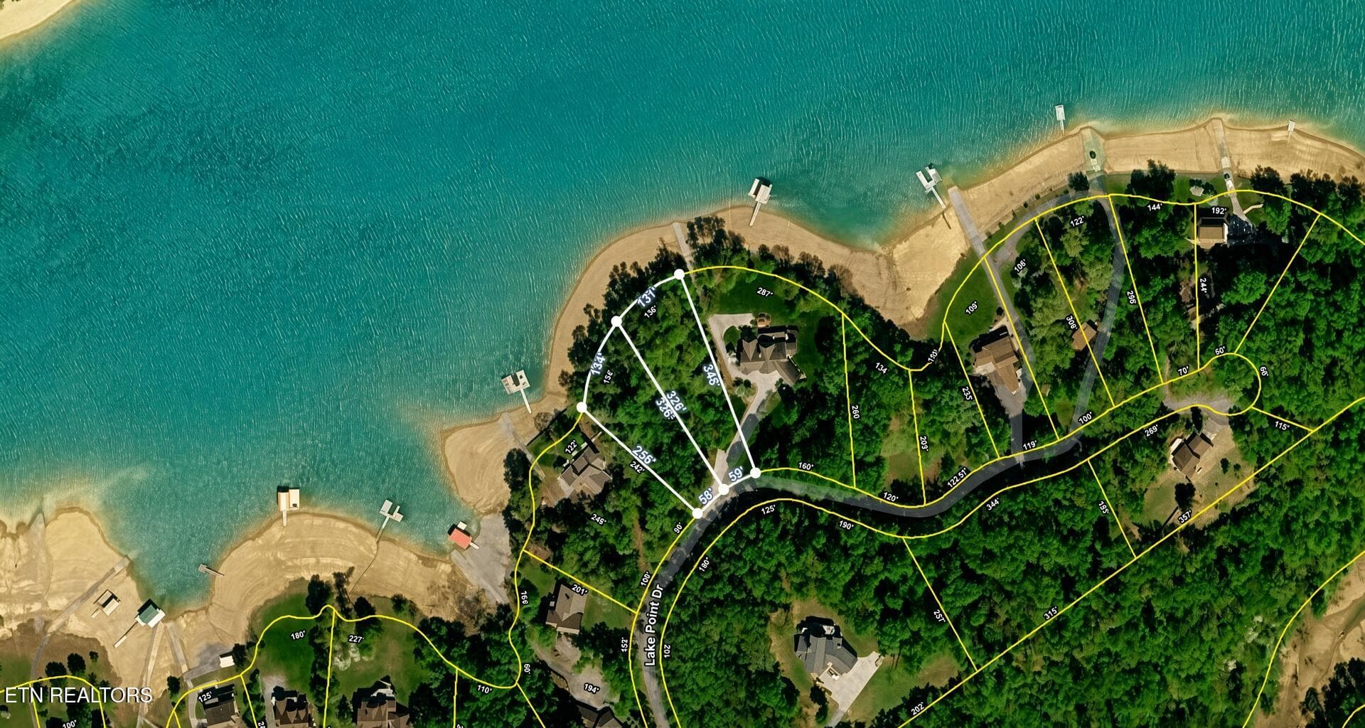 Aerial Map - 3753 Lake Point Drive, Morristown, TN 37814