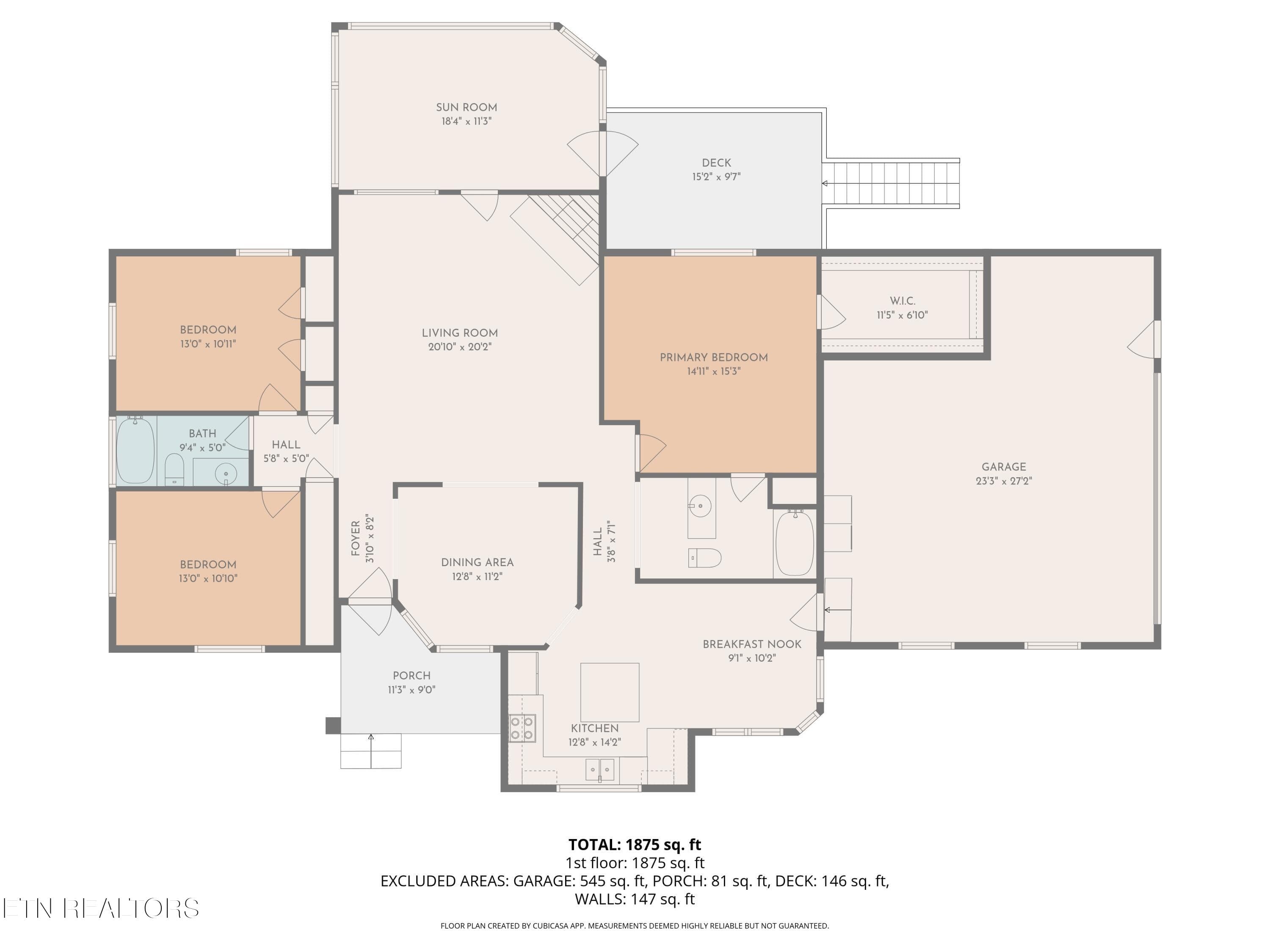 2D Floor Plan for 2415 North Pointe Cove - 2415 N Pointe Cove Circle, Cookeville, TN 38506, Cookeville
