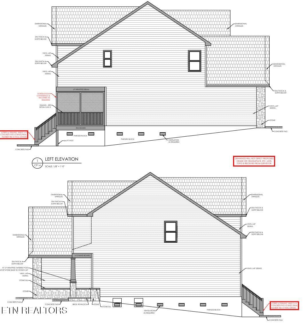 side elevation - 3302 Mountain Aster Drive, Knoxville, TN 37924, Knoxville