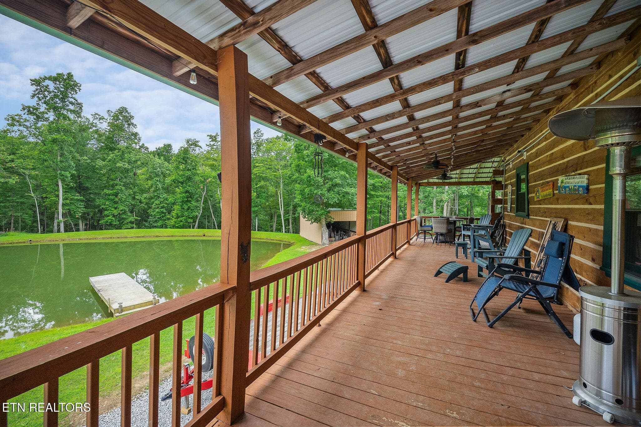 SUDE DECK FACING THE POND - 113 Allens Way, Crossville, TN 38572, Crossville