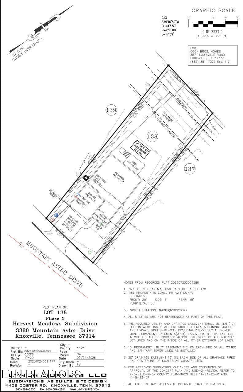 site 1 - 3320 Mountain Aster Drive, Knoxville, TN 37924, Knoxville