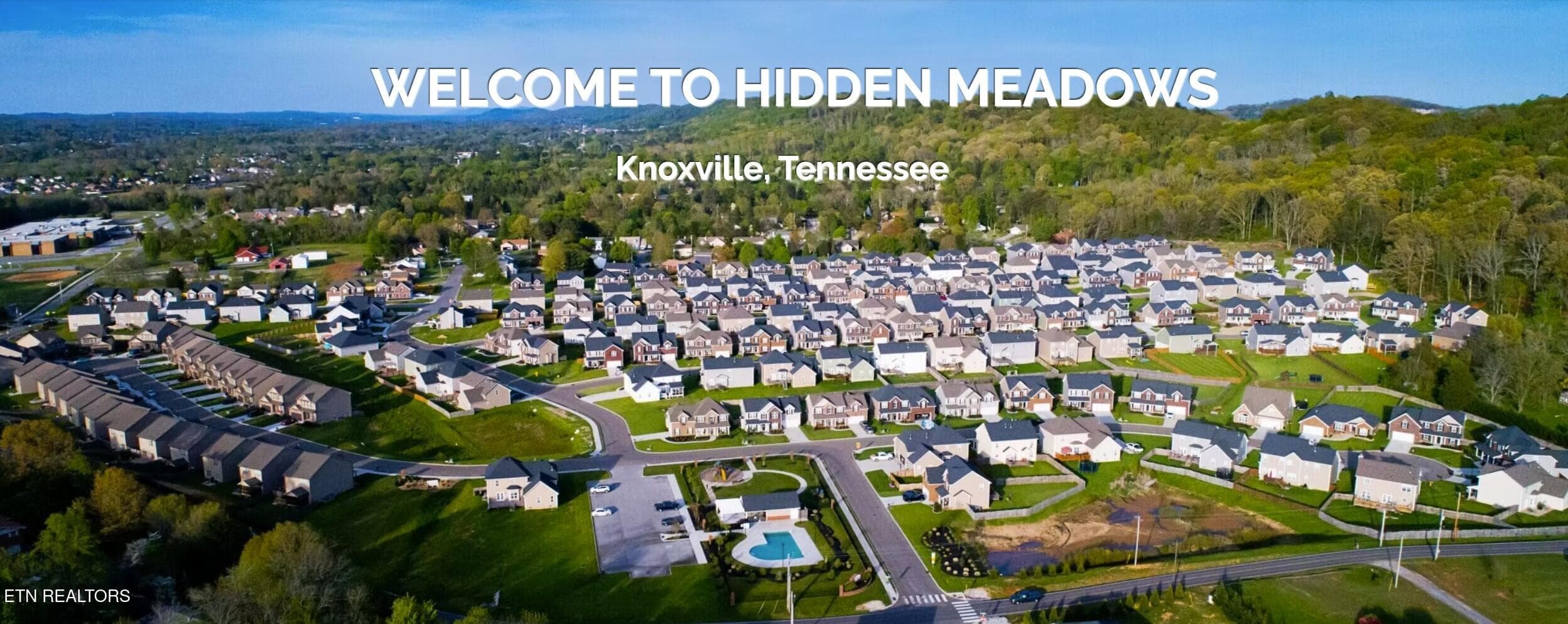 Hidden Meadows ariel view - 2614 Sweeping Rain Lane, Knoxville, TN 37931