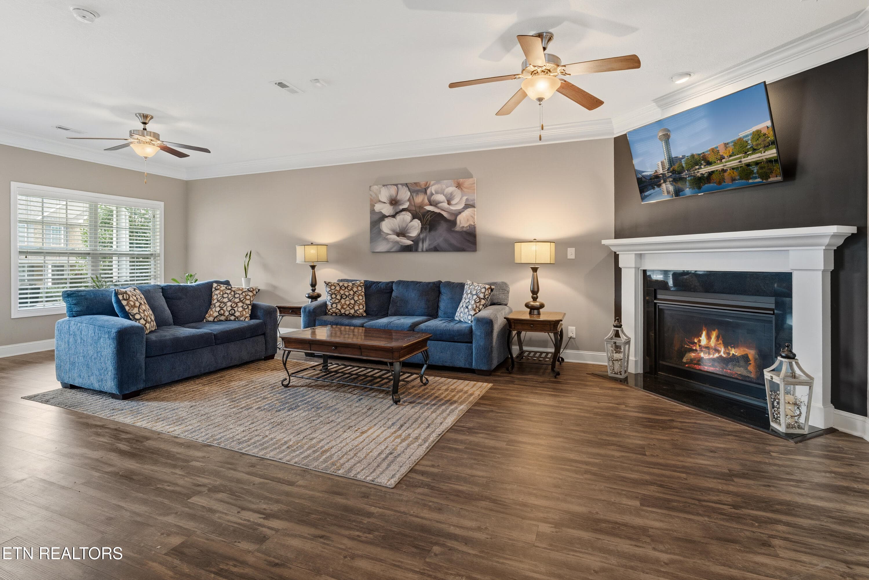 TV over Fireplace - 2614 Sweeping Rain Lane, Knoxville, TN 37931
