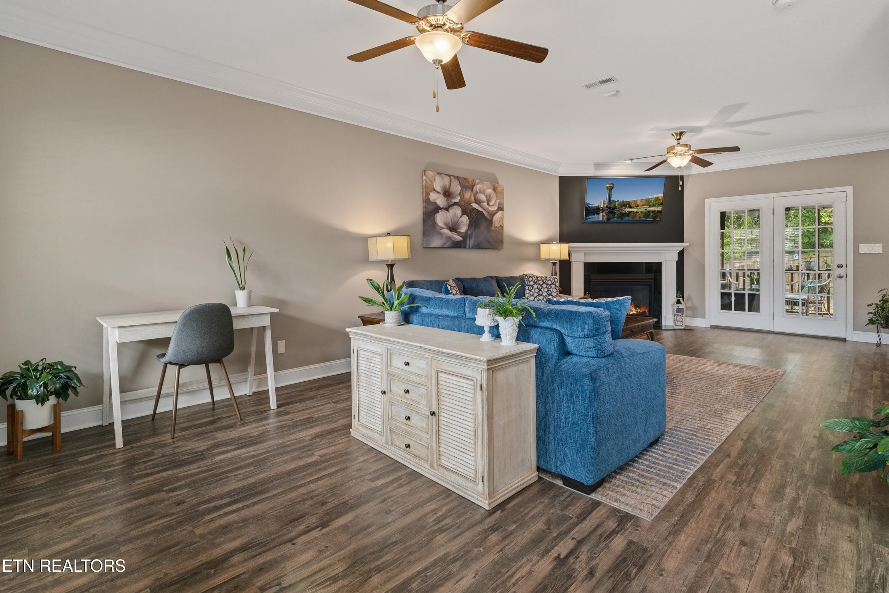 Double doors to Screened porch - 2614 Sweeping Rain Lane, Knoxville, TN 37931