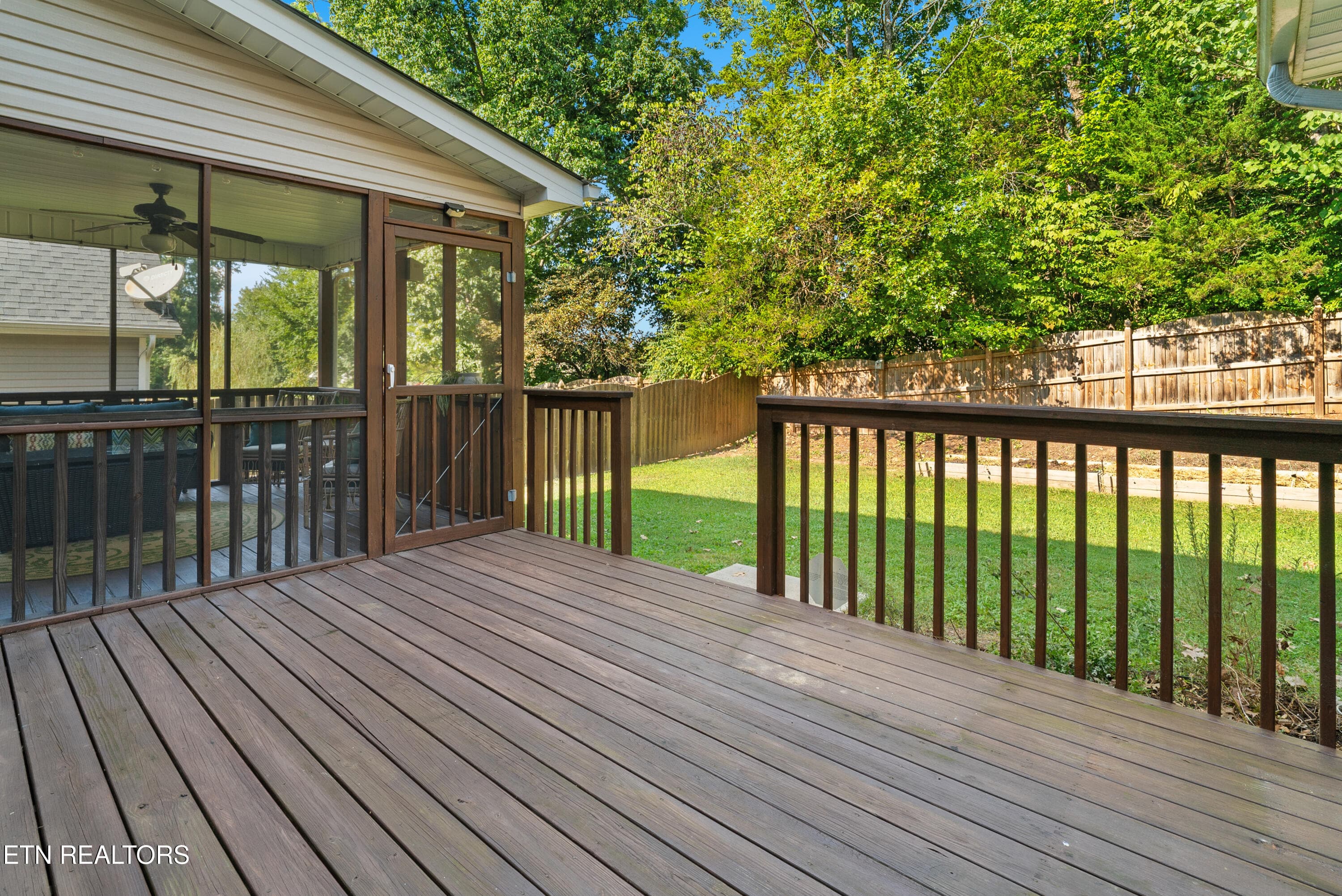 Grilling Deck w/ private back yard - 2614 Sweeping Rain Lane, Knoxville, TN 37931