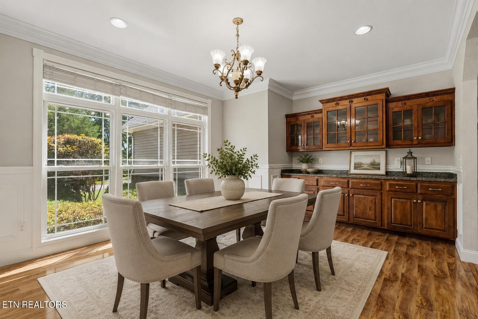 Dining Room Photo-Virtually Stage - 409 Bluff Trace, Jacksboro, TN 37757