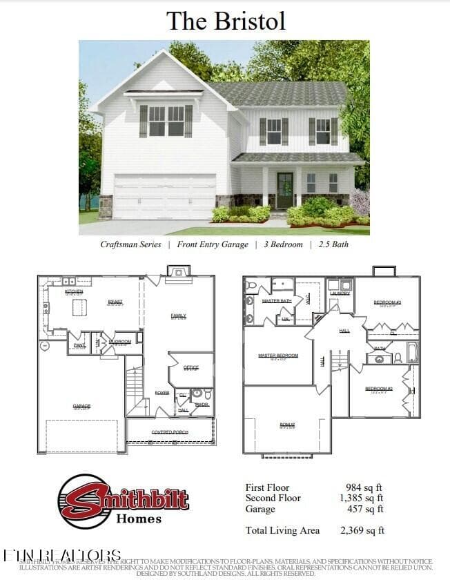 Bristol Craftsman Front Entry - 237 Roseberry St Lot128B, Oak Ridge, TN 37830