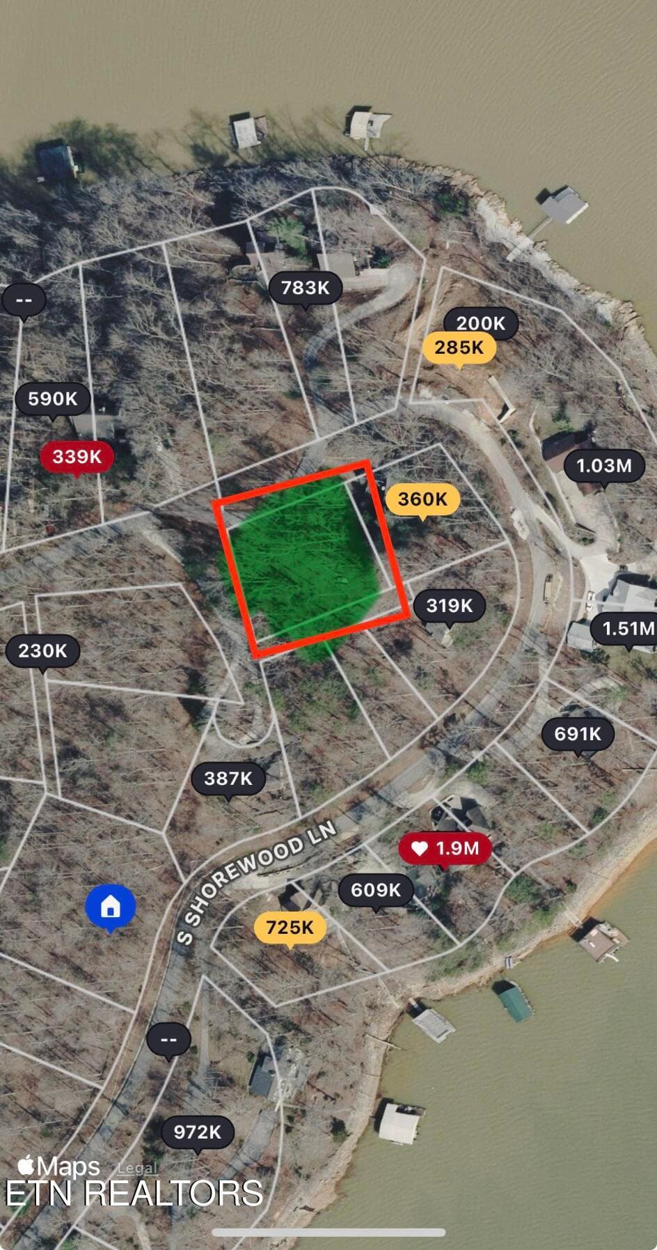 AERIAL VIEW - S Shorewood Lane, Caryville, TN 37714