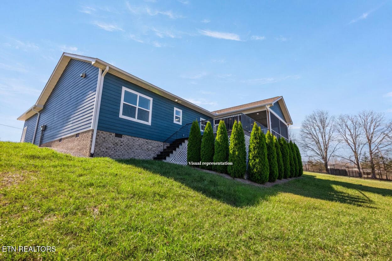 Fox Hill Deck (w_ bushes) - 9345 Fox Hill Rd, Baxter, TN 38544, Baxter