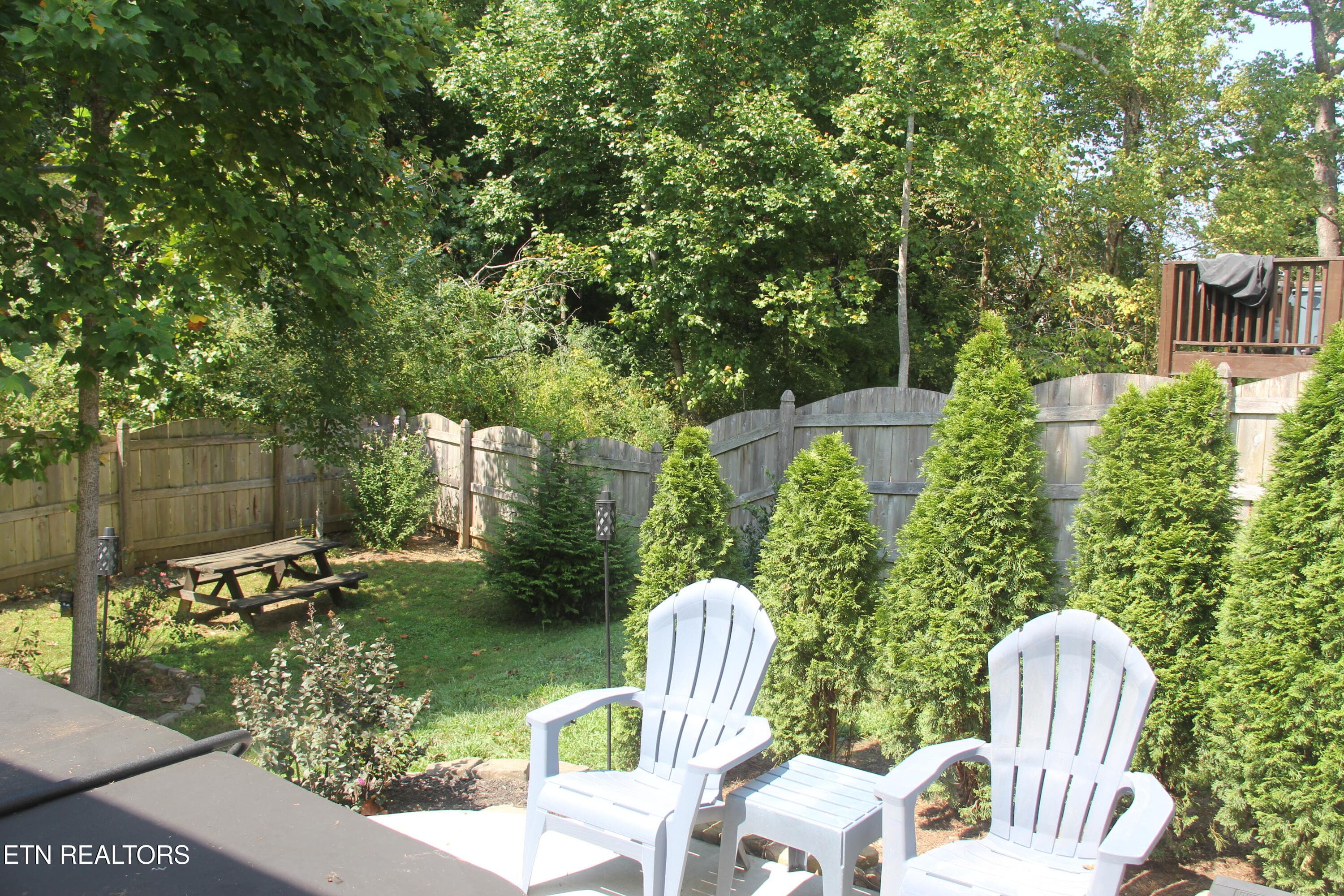Extra patio in backyard - 5929 Rain Cloud Rd, Knoxville, TN 37918
