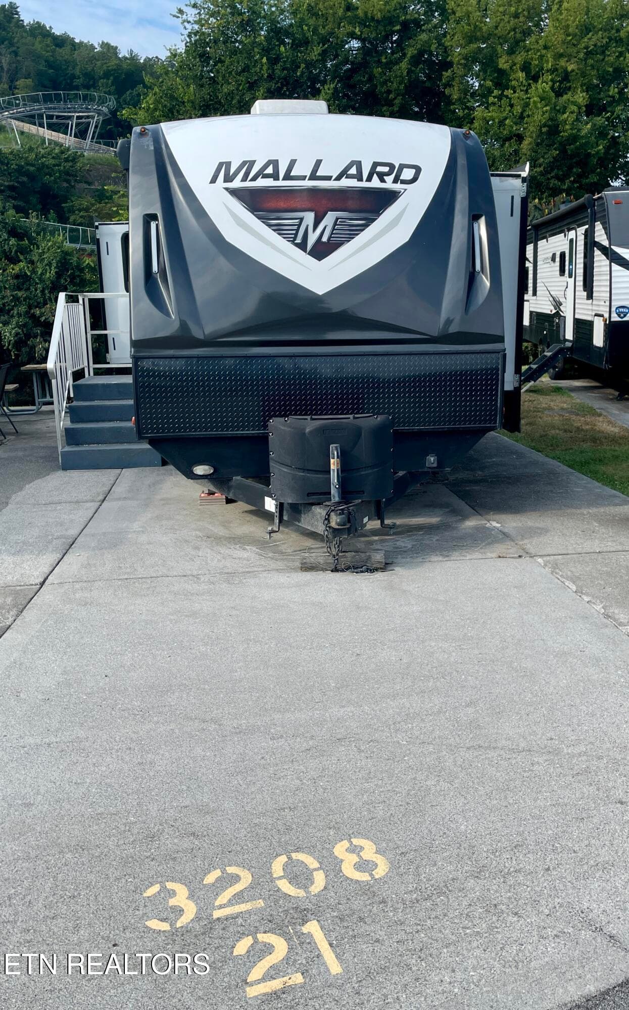 Lot front with current camper - 3208 Pebblebrook Way, Pigeon Forge, TN 37863, Pigeon Forge