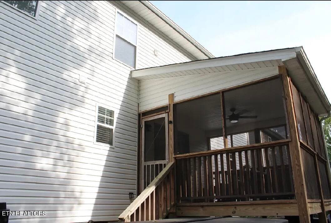 Stairs to backyard - 5929 Rain Cloud Rd, Knoxville, TN 37918