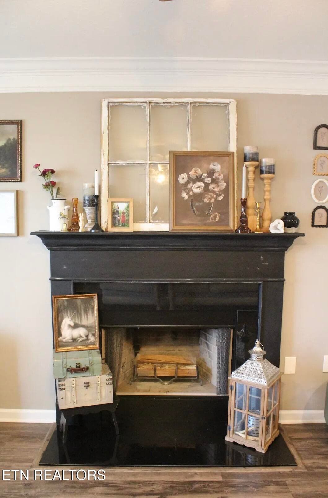 Wood burning fireplace - 5929 Rain Cloud Rd, Knoxville, TN 37918