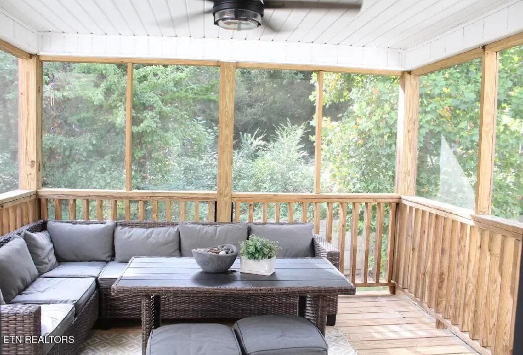 Screen porch - 5929 Rain Cloud Rd, Knoxville, TN 37918