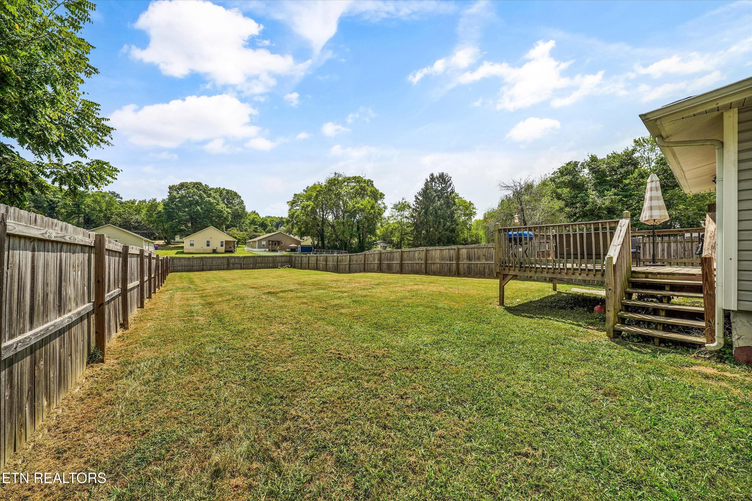 Expansive Fenced-in Backyard - 616 Mitchell Drive, Knoxville, TN 37912