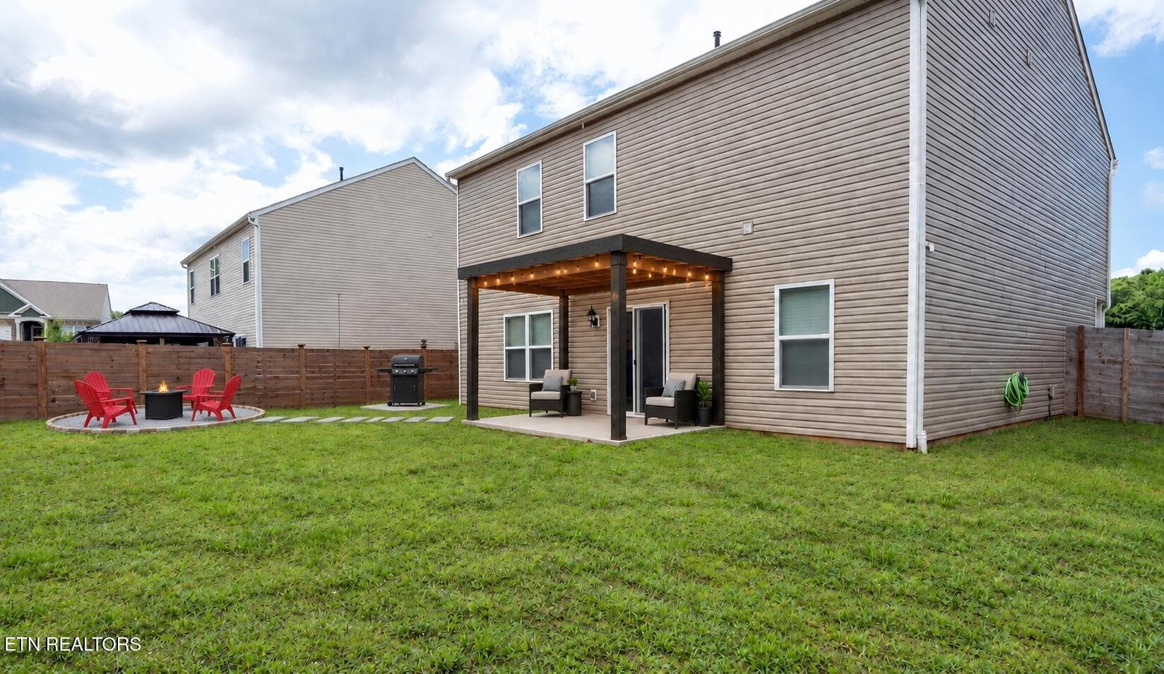 Backyard right virtual - 3116 Berna Way, Morristown, TN 37814