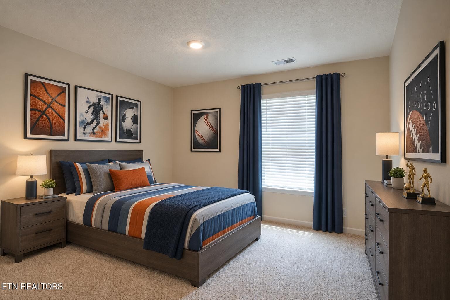 Bedroom 2 vitually staged - 3116 Berna Way, Morristown, TN 37814