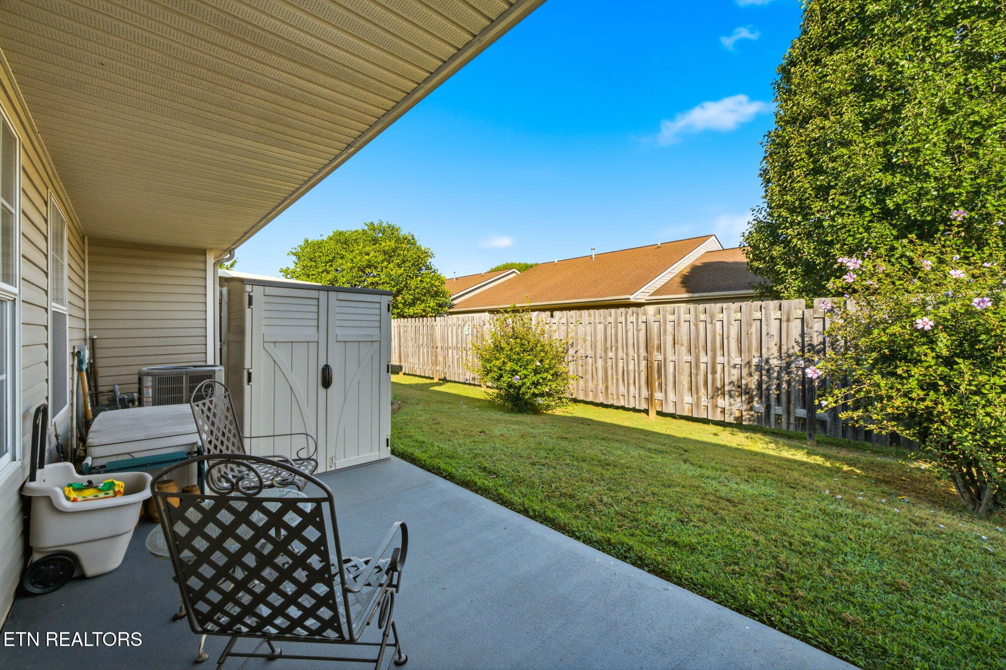 Covered rear patio - 10017 Gate Post Way, Knoxville, TN 37931, Knoxville