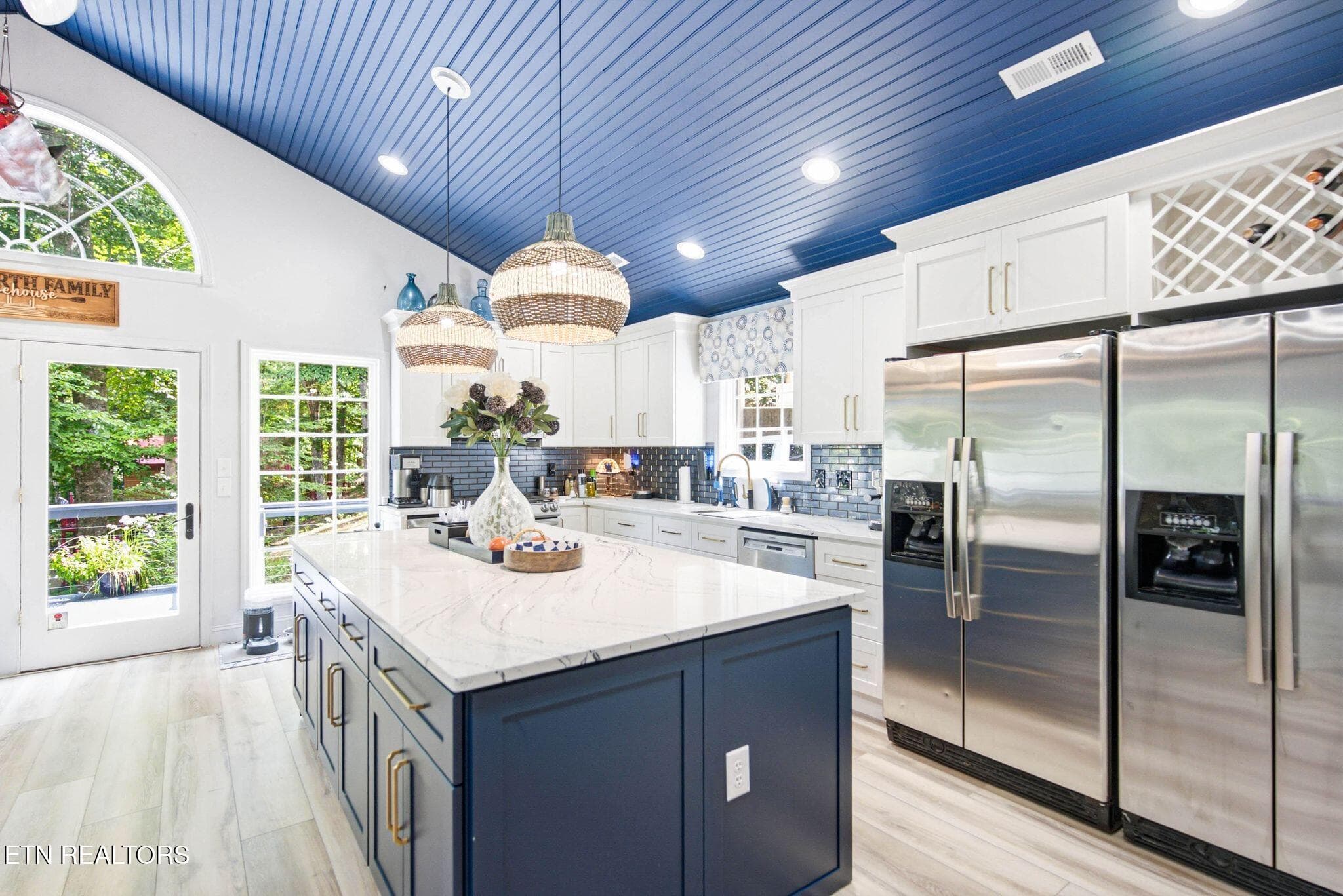 Kitchen-Island-Two-Fridge-New-Cabinetry - 773 Yoakum Hollow Rd, Jacksboro, TN 37757, Jacksboro