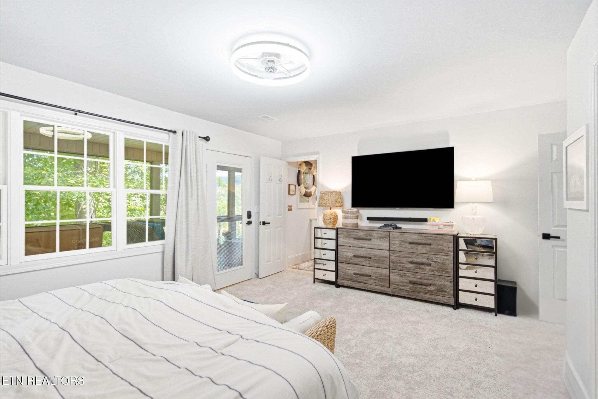Bedroom-One-Primary-Ensuite-Deck - 773 Yoakum Hollow Rd, Jacksboro, TN 37757, Jacksboro