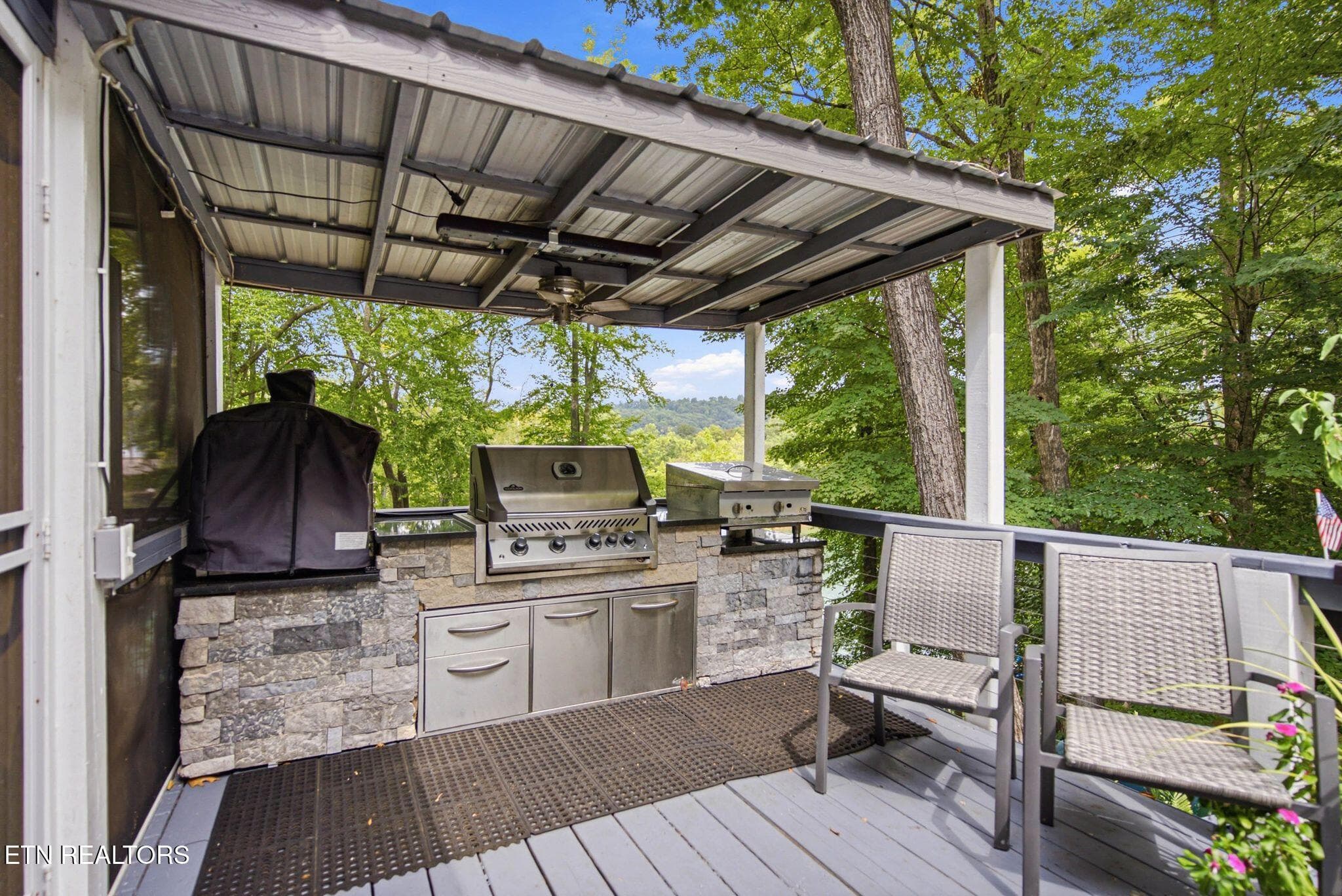 Main-Level-Outdoor-Kitchen-Dining - 773 Yoakum Hollow Rd, Jacksboro, TN 37757, Jacksboro