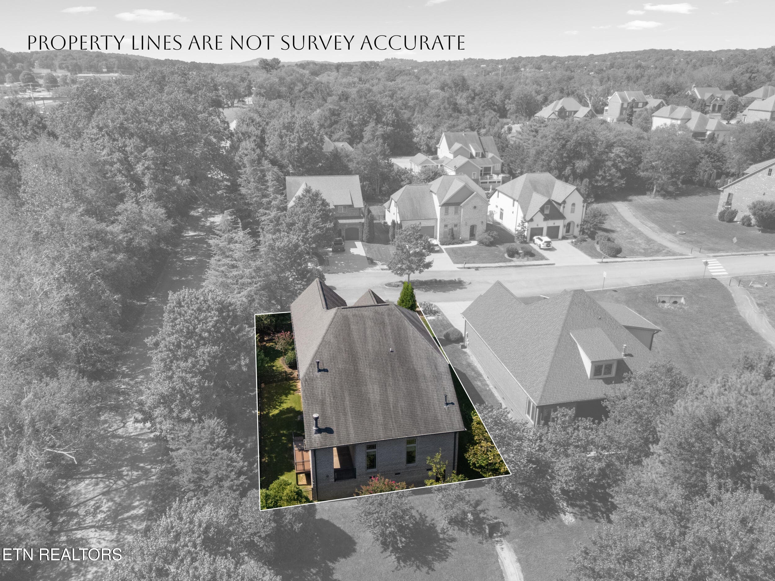 Ariel View - Lot Lines - 200 Cool Springs Blvd, Knoxville, TN 37934, Knoxville