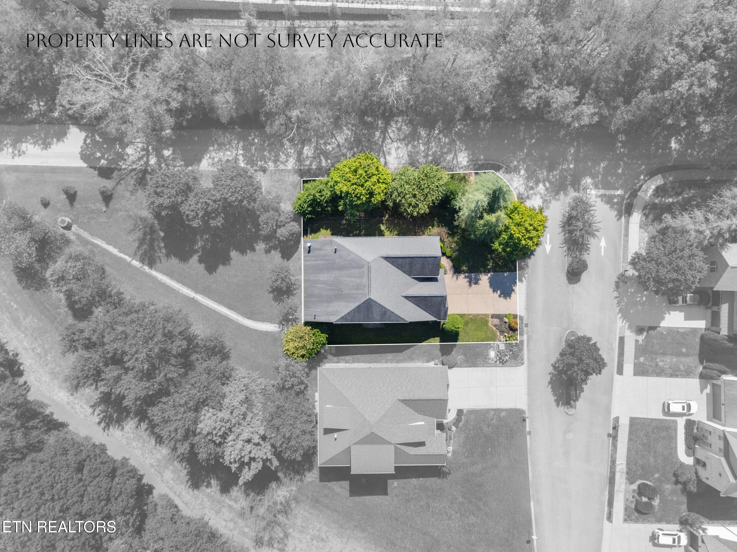Ariel View - Lot Lines - 200 Cool Springs Blvd, Knoxville, TN 37934, Knoxville
