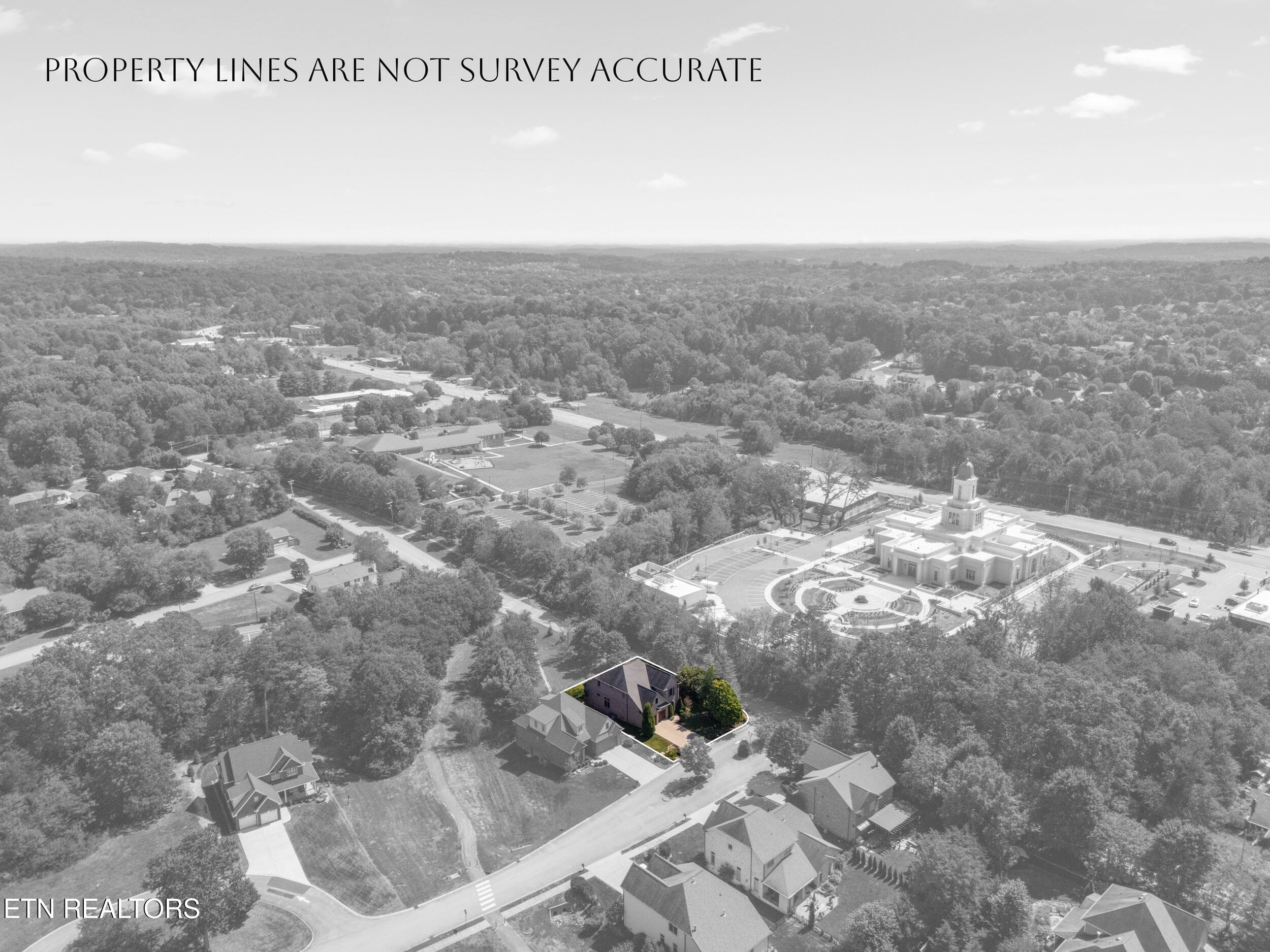 Ariel View - Lot Lines - 200 Cool Springs Blvd, Knoxville, TN 37934, Knoxville